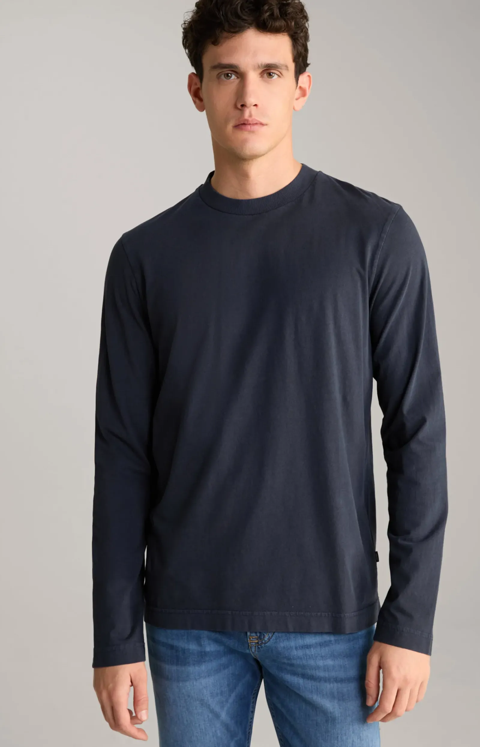 JOOP! T-Shirts&Sweats|Bekleidung>Baumwoll-Langarmshirt Carlito in Navy