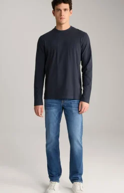 JOOP! T-Shirts&Sweats|Bekleidung>Baumwoll-Langarmshirt Carlito in Navy