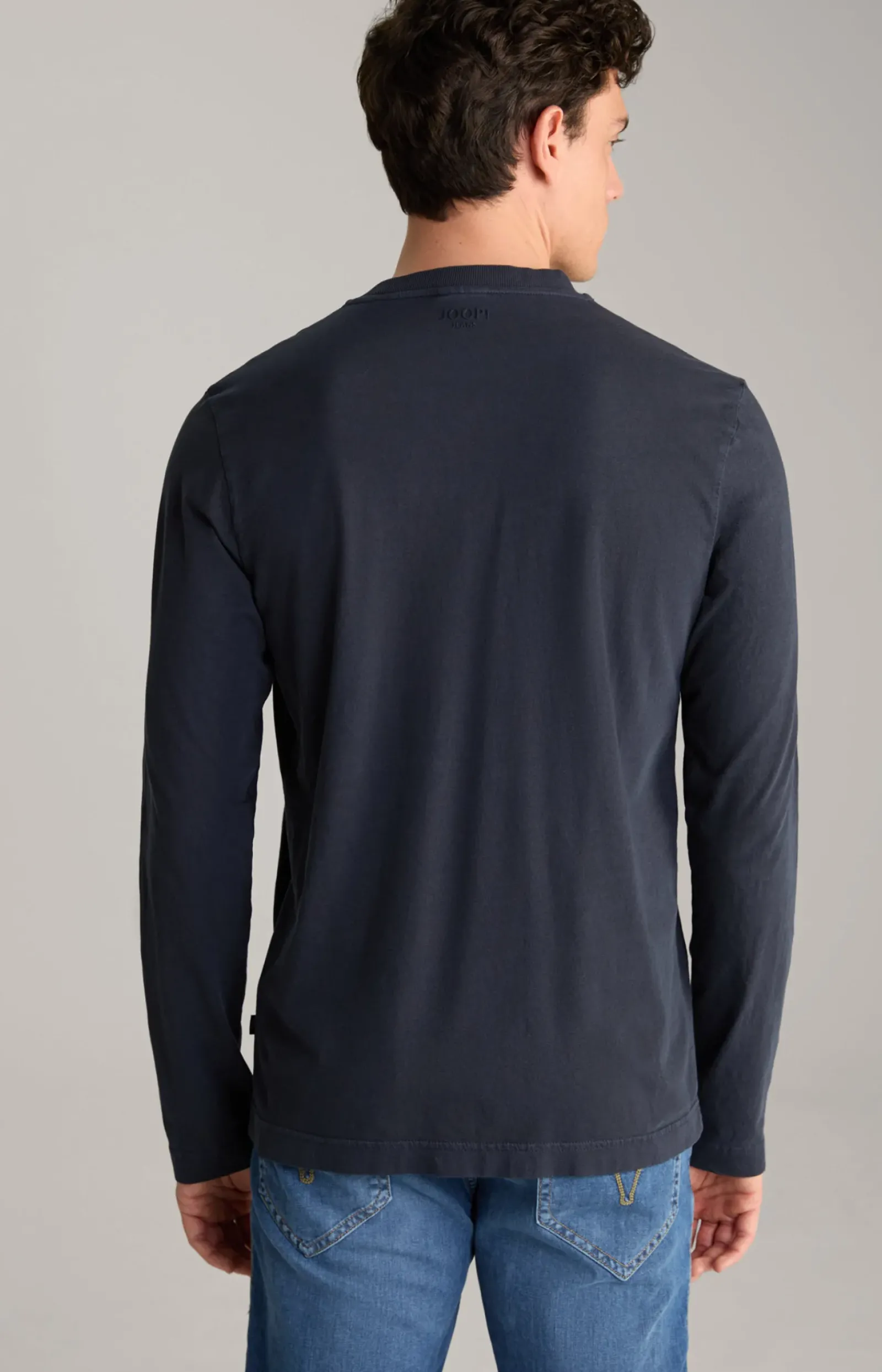 JOOP! T-Shirts&Sweats|Bekleidung>Baumwoll-Langarmshirt Carlito in Navy
