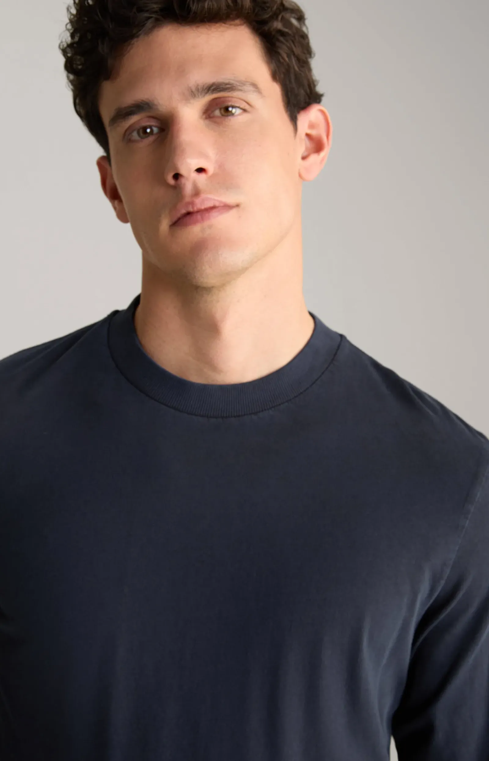 JOOP! T-Shirts&Sweats|Bekleidung>Baumwoll-Langarmshirt Carlito in Navy
