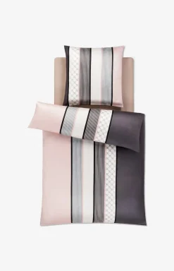JOOP! Bettwäsche>Bettwäsche Cornflower Stripes, Deep Rose