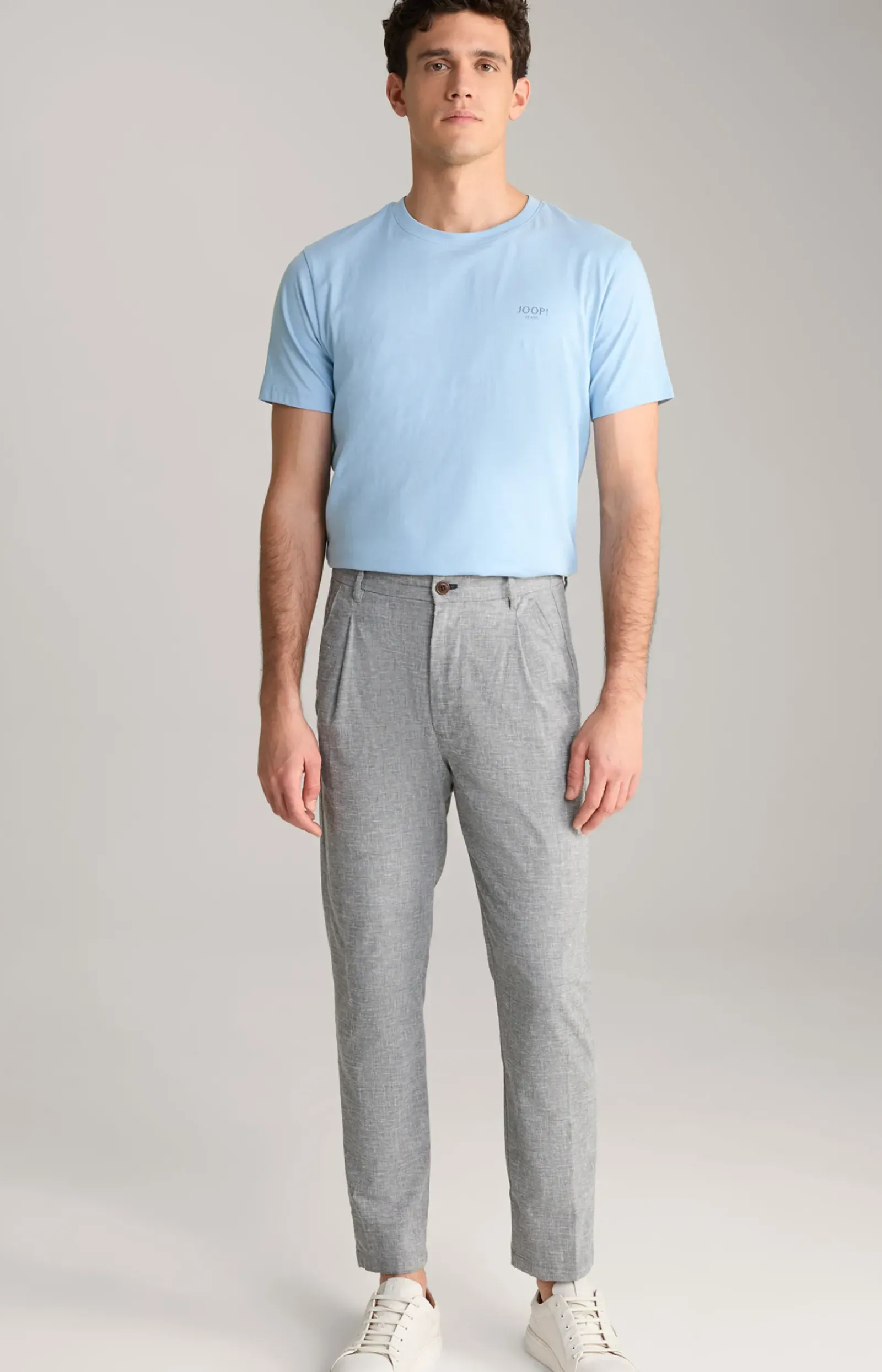 JOOP! Hosen & Chinos|Bekleidung>Bundfaltenhose Lead in meliert