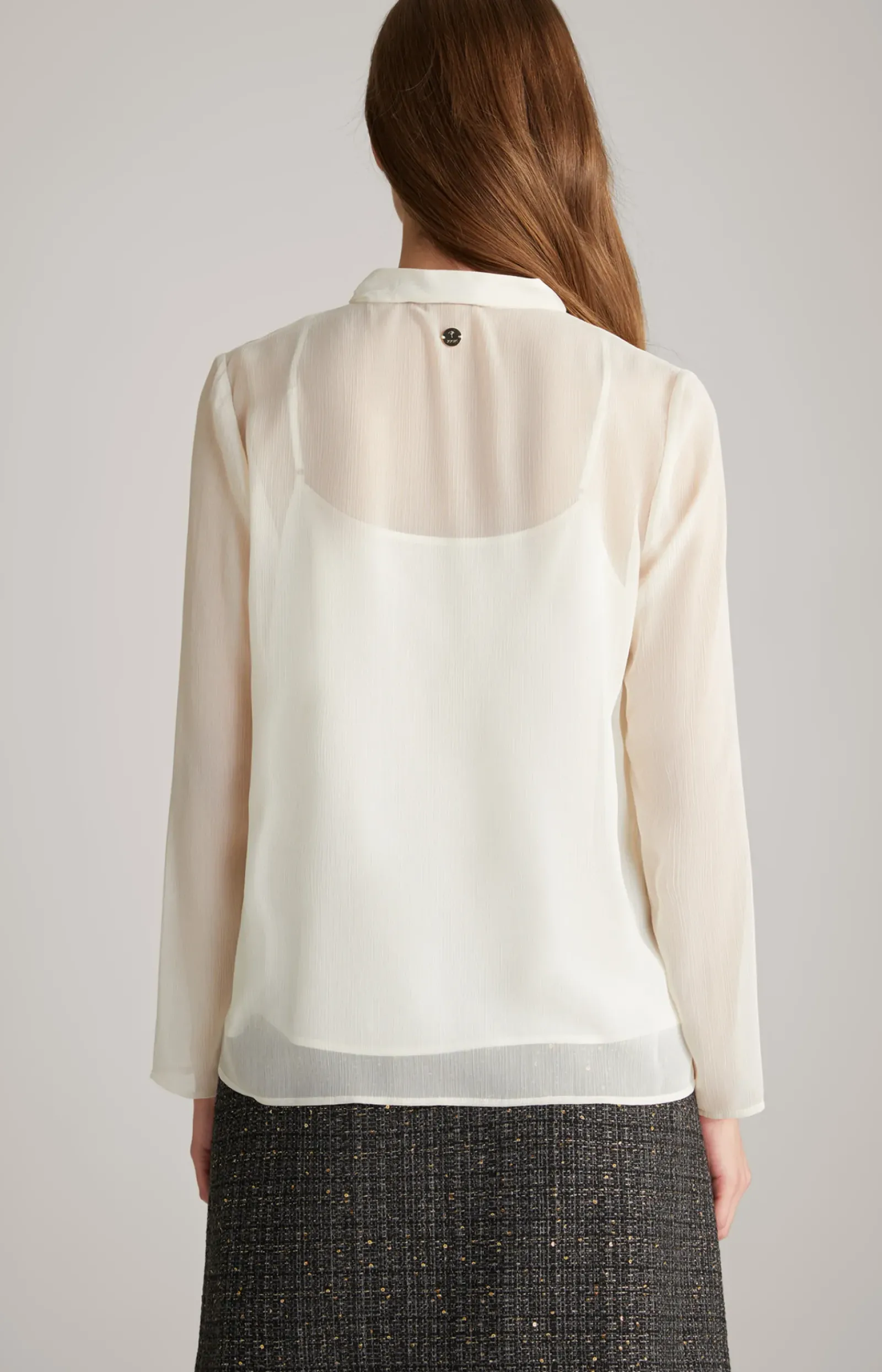 JOOP! Blusen|Bekleidung>Chiffon-Bluse in Creme