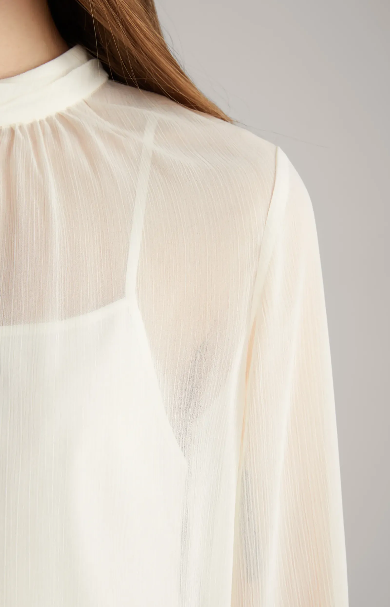 JOOP! Blusen|Bekleidung>Chiffon-Bluse in Creme