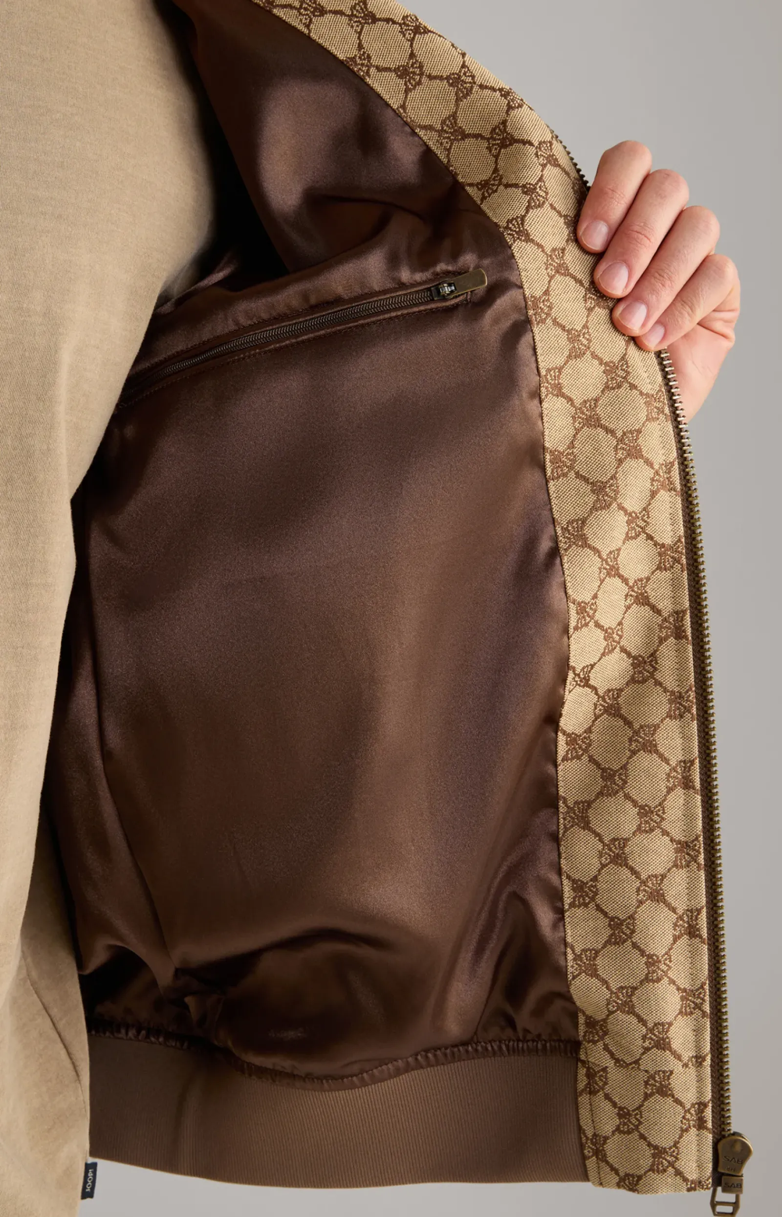 JOOP! Jacken&Mänte|Bekleidung>Cornflower-Jacke Escor in Beige/ gemustert