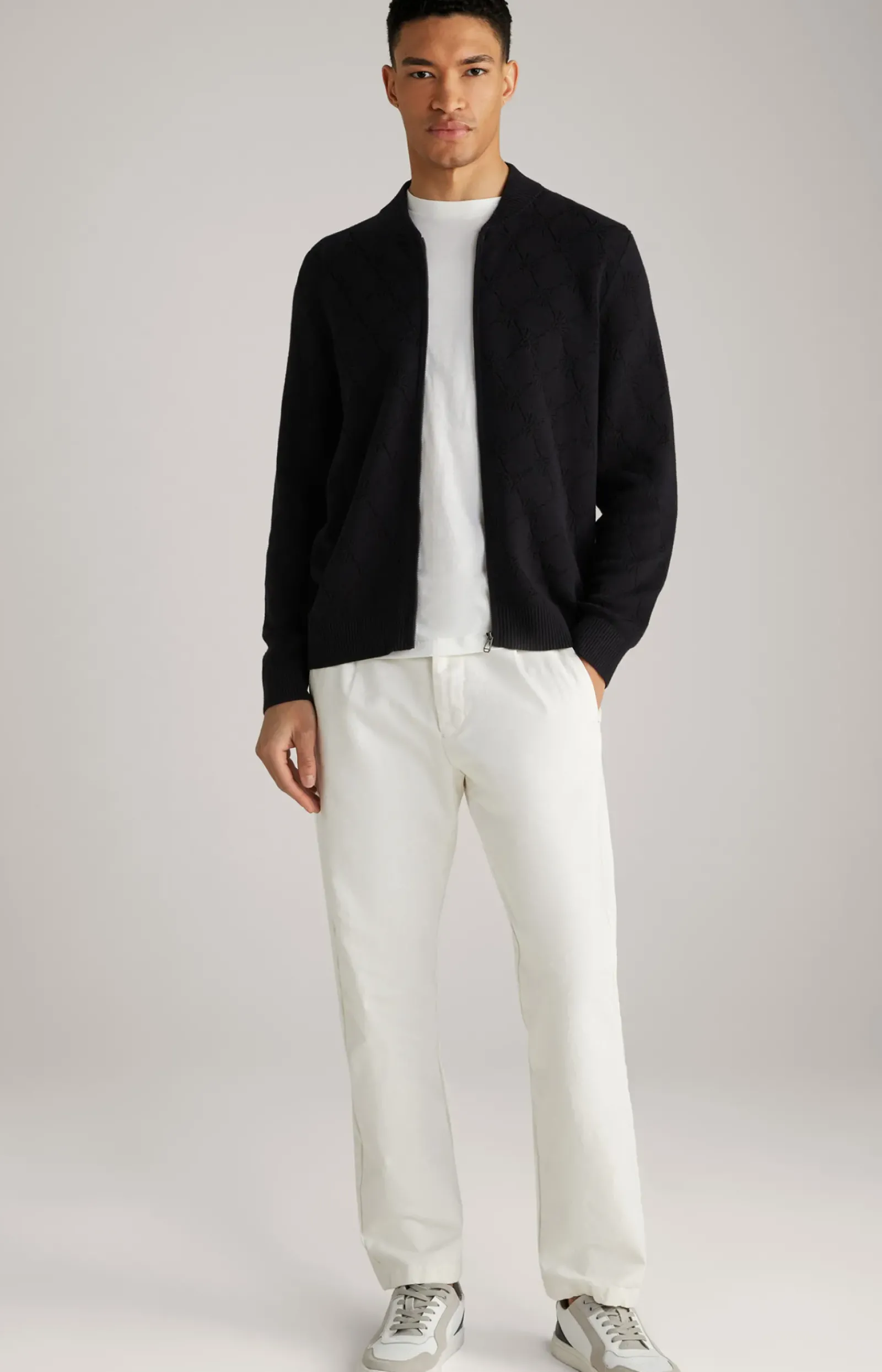 JOOP! Strick|Bekleidung>Cornflower-Strickjacke Raveno in gemustert