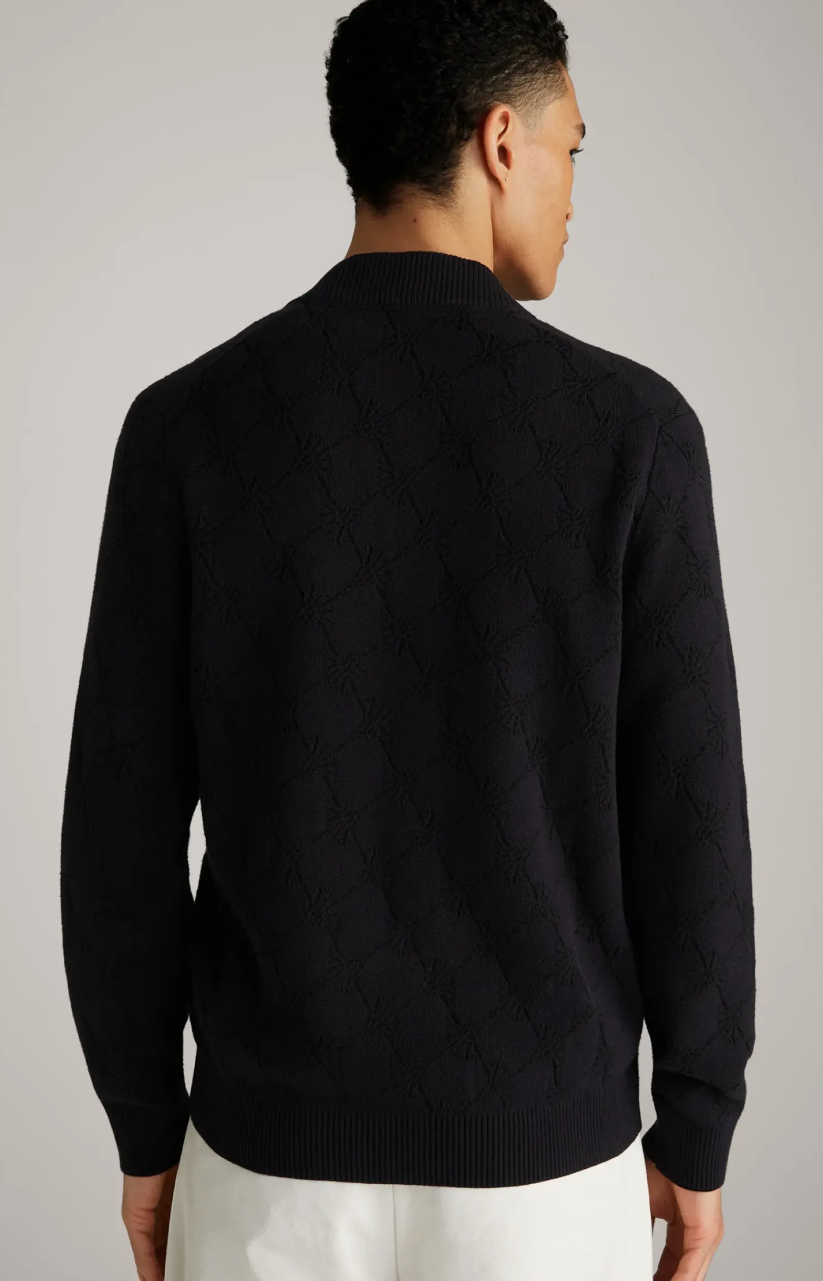JOOP! Strick|Bekleidung>Cornflower-Strickjacke Raveno in gemustert