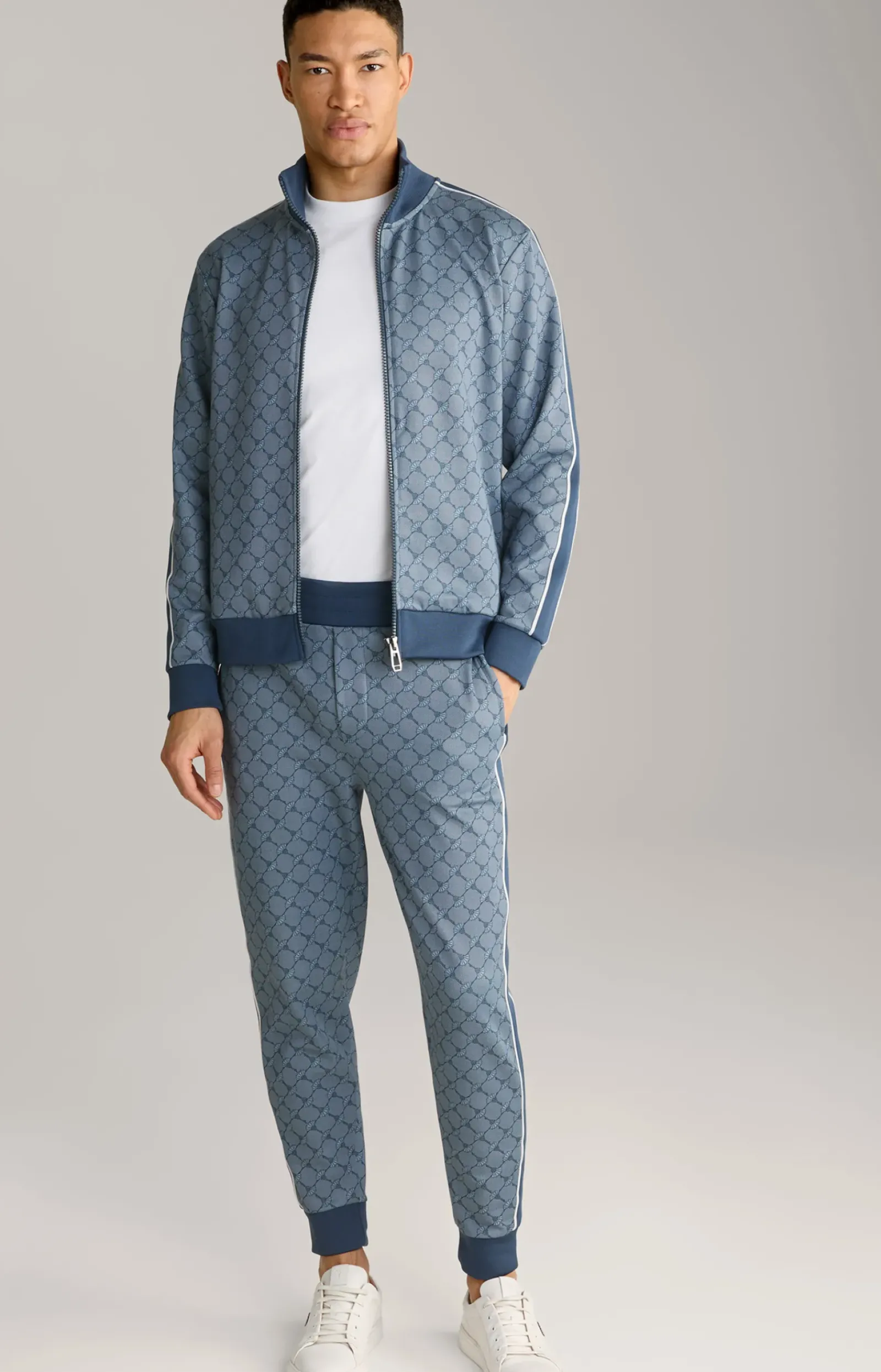 JOOP! T-Shirts&Sweats|Bekleidung>Cornflower-Sweatjacke Tayfun in gemustert