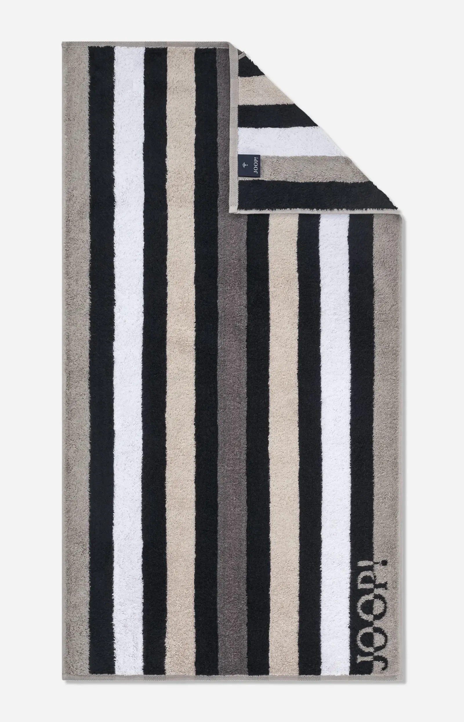 JOOP! Duschtuch>Frottierserie TONE STRIPES in Platin gestreift