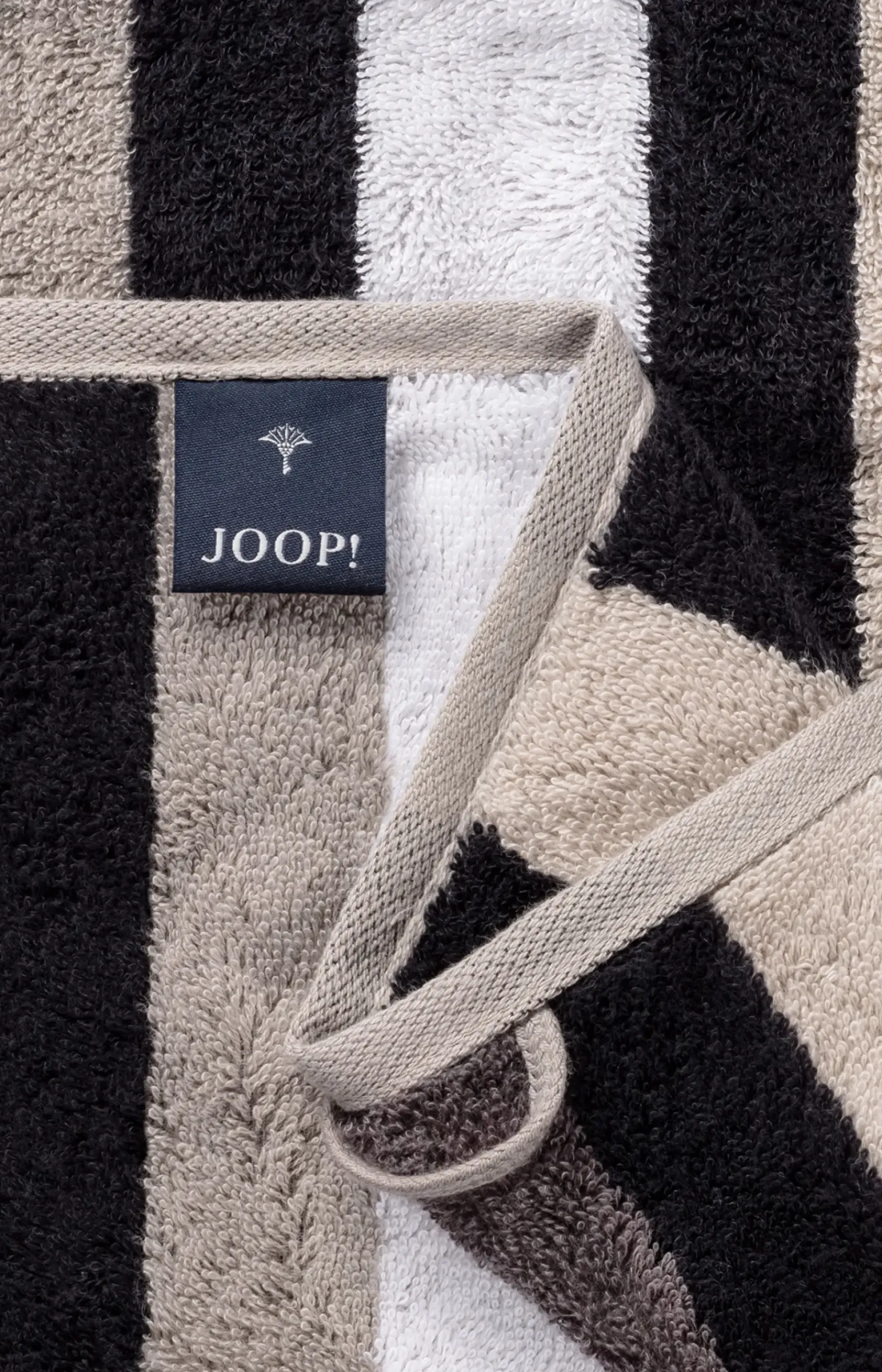 JOOP! Duschtuch>Frottierserie TONE STRIPES in Platin gestreift