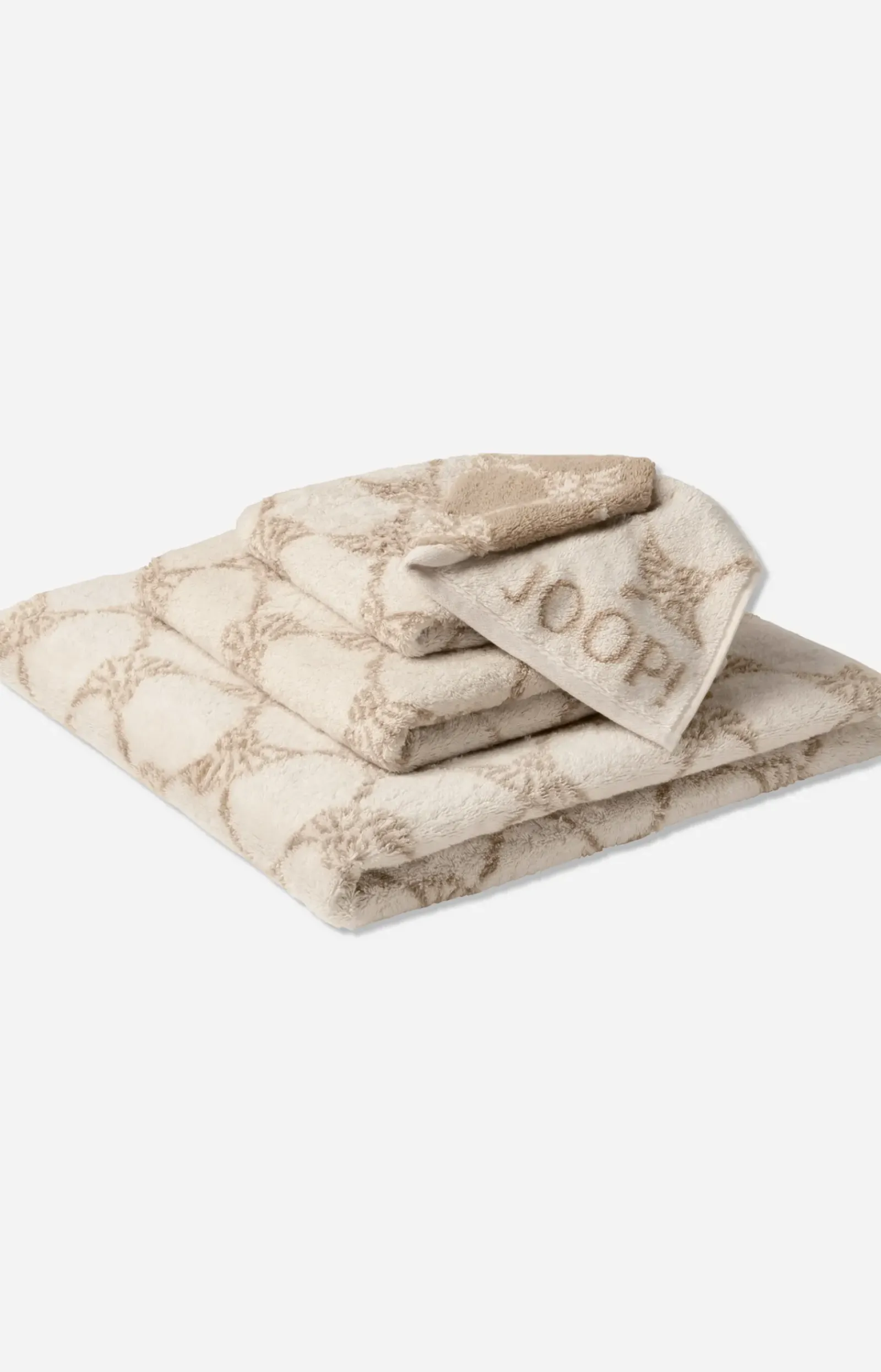 JOOP! Seifentuch|Waschhandschuh>Frottierserie Sand/Ecru Cornflower,