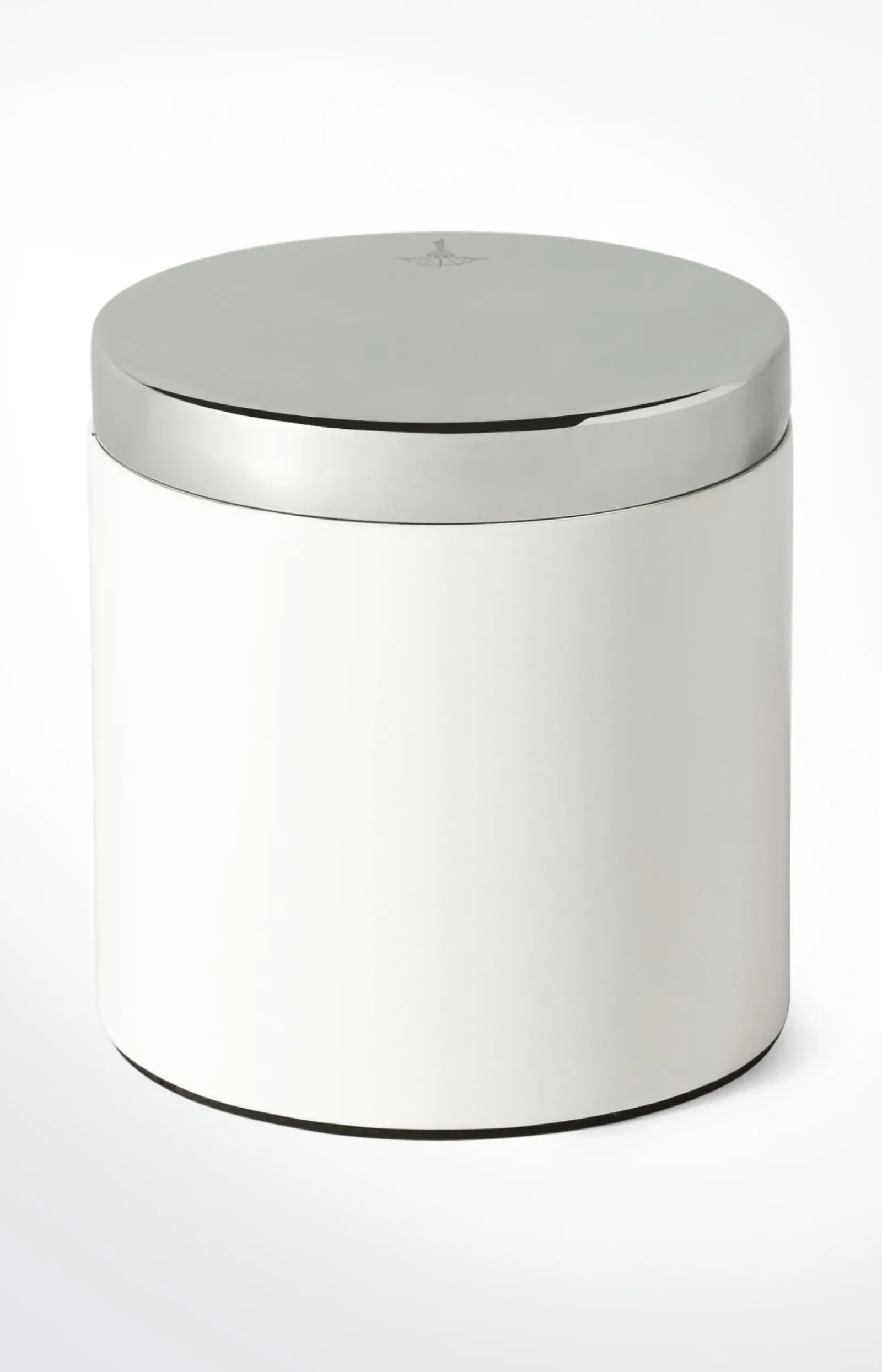 JOOP! Bad-Accessoires|Wohn-Accessoires>Große Aufbewahrungsdose Chromeline, Silber/Weiß