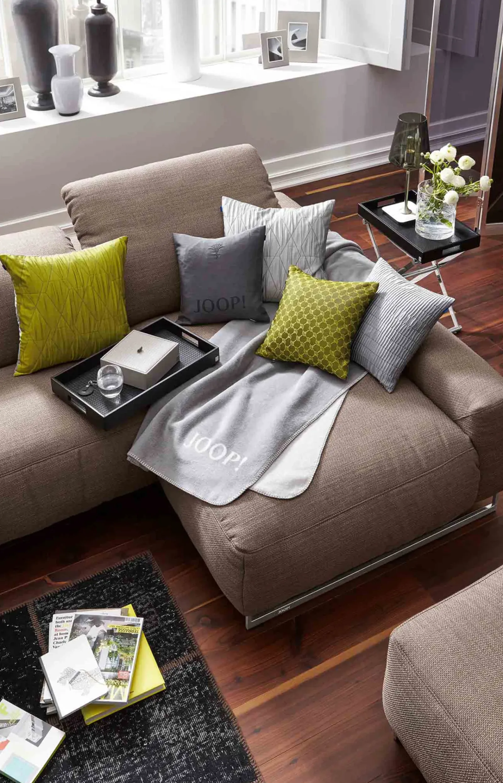 JOOP! Bad-Accessoires|Wohn-Accessoires>Großes Tablett Homeline, Schwarz