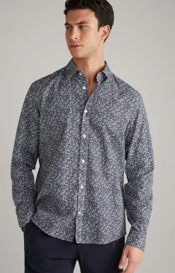 JOOP! Hemden>Hemd Hanson in Dunkelblau/Offwhite