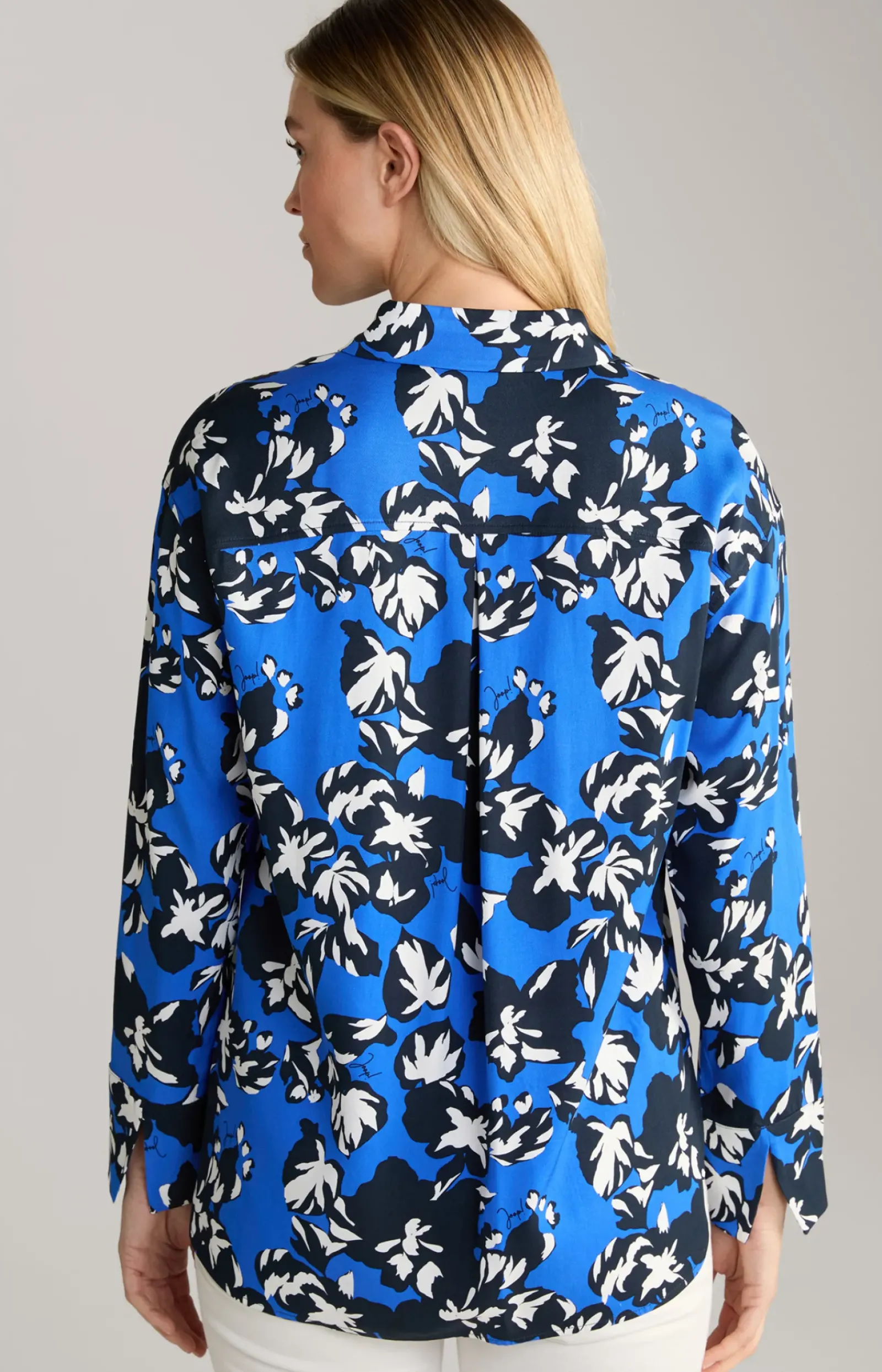 JOOP! Blusen|Bekleidung>Hemdbluse in Navy/Marineblau/Weiß