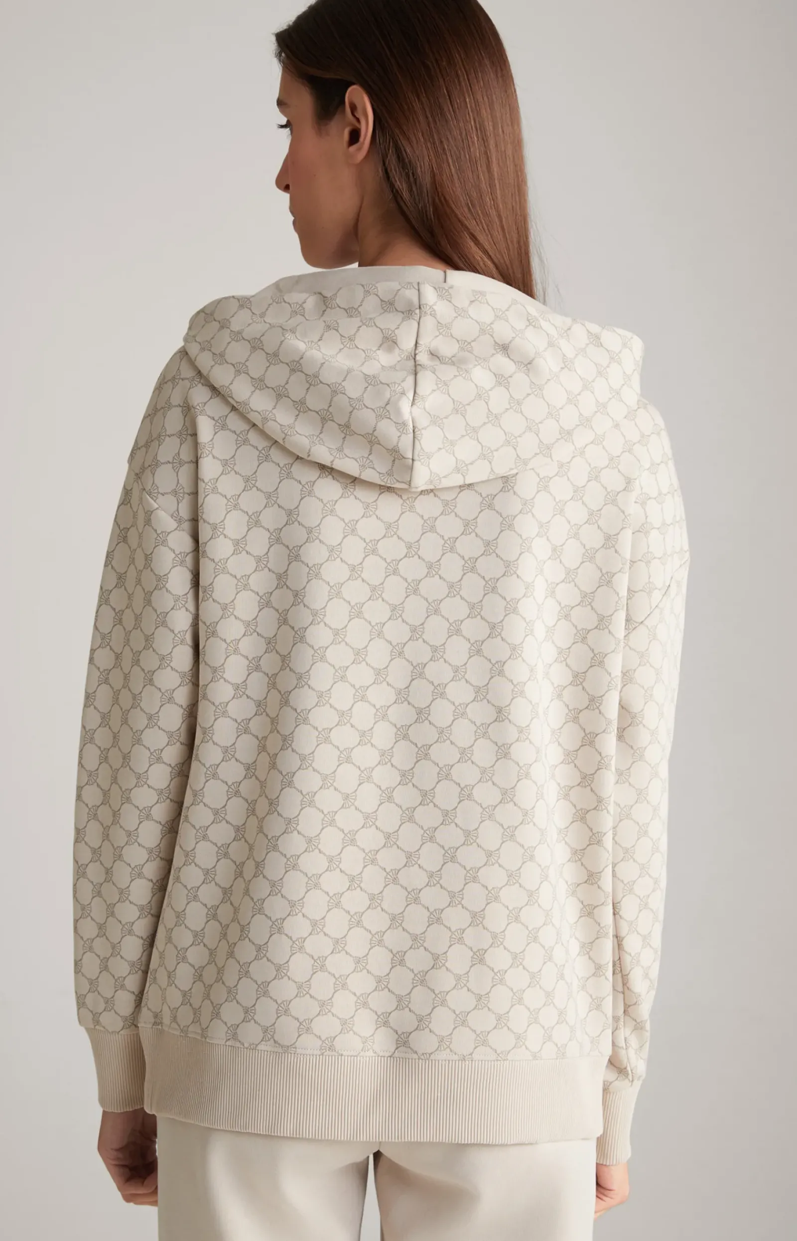 JOOP! Shirts & Sweats|Bekleidung>Hoodie in Nude gemustert