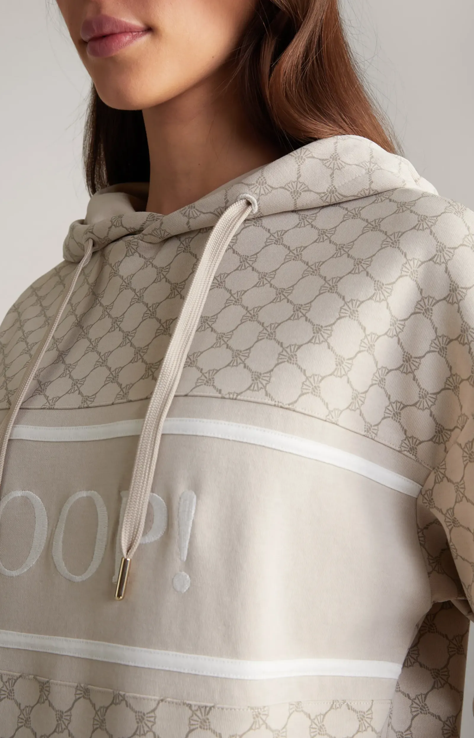 JOOP! Shirts & Sweats|Bekleidung>Hoodie in Nude gemustert