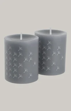 JOOP! Wohn-Accessoires|Kerzen & Kerzenhalter>FADED CORNFLOWER Stumpenkerze in - 2er Set, 10 cm Höhe