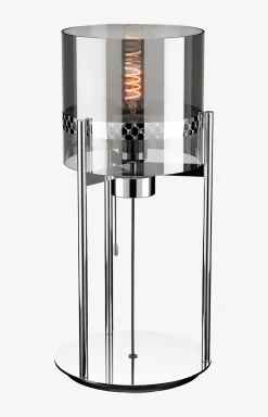JOOP! Leuchten|Wohn-Accessoires>ROUND LIGHTS CHROME Tischleuchte, Fumé-Glas/Chrom