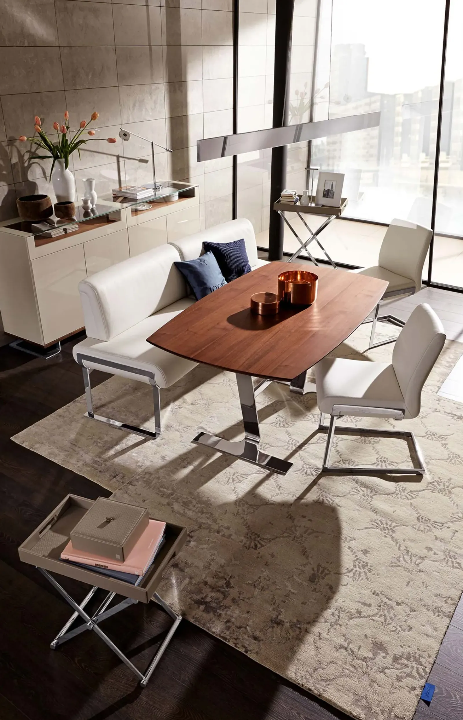 JOOP! Wohn-Accessoires|Tischaccessoires>Kleiner Beistelltisch Homeline, Grau-Rosé