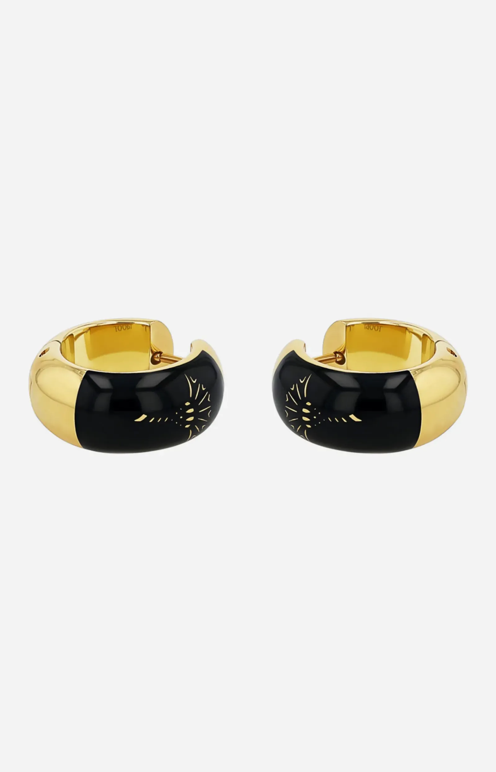 JOOP! Ohrringe|Schmuck>Kreolen mit Enamel Black in /Schwarz
