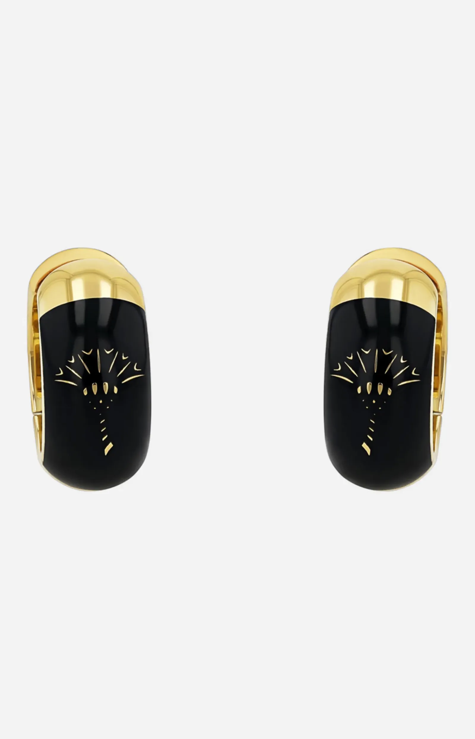 JOOP! Ohrringe|Schmuck>Kreolen mit Enamel Black in /Schwarz