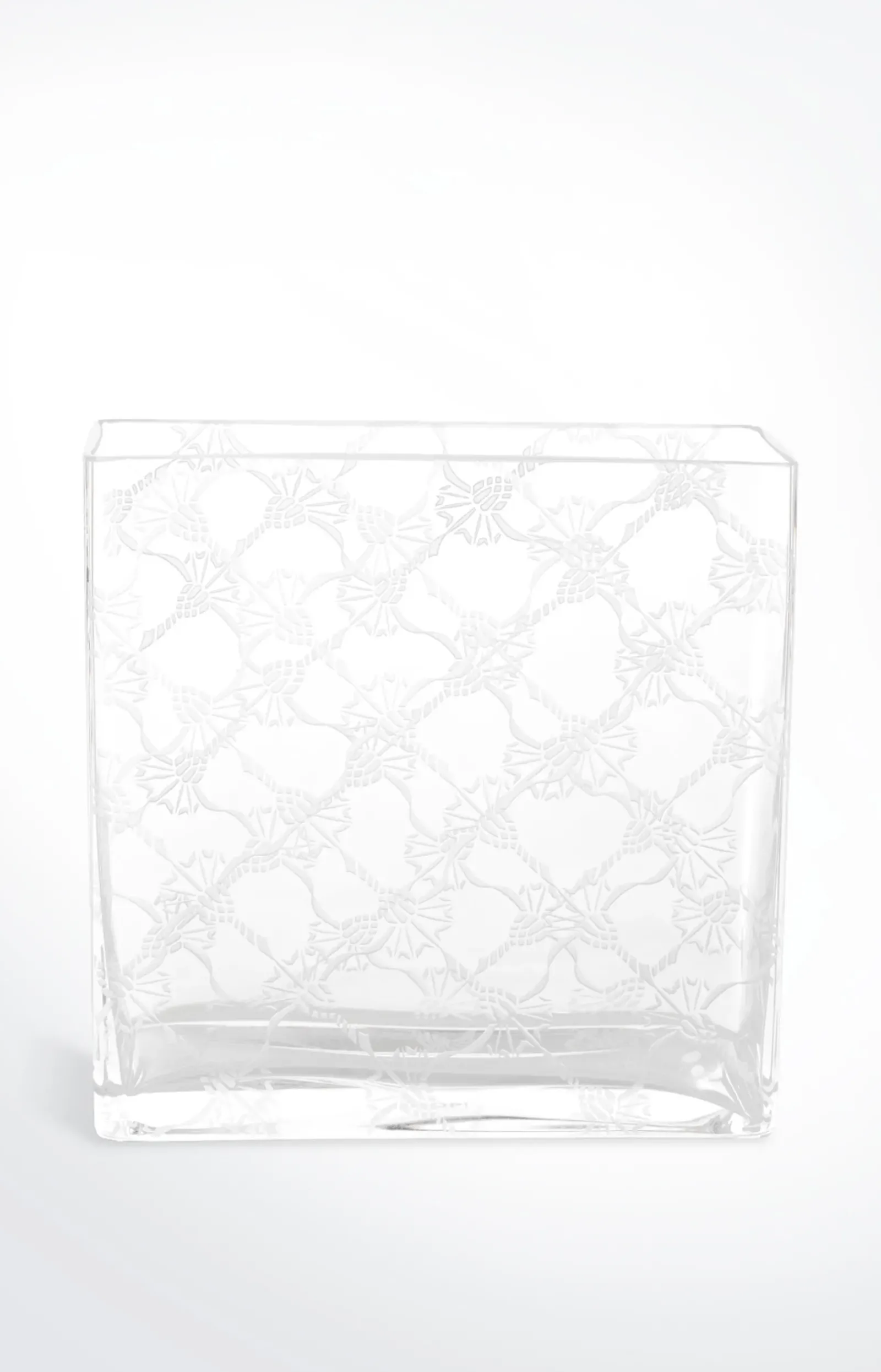 JOOP! Wohn-Accessoires|Tischaccessoires>Kristallvase Allover (20x8x20), Weiß