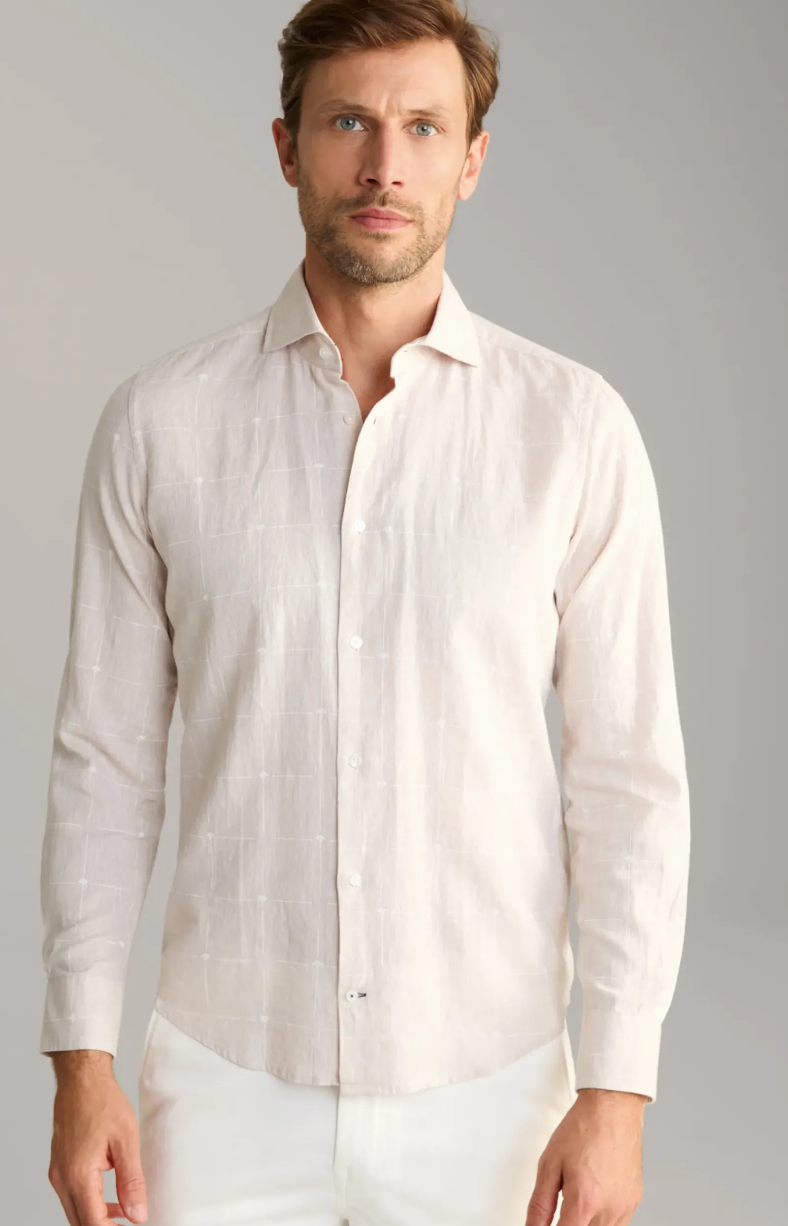 JOOP! Hemden|Bekleidung>Leinenmix-Hemd Pai in gemustert