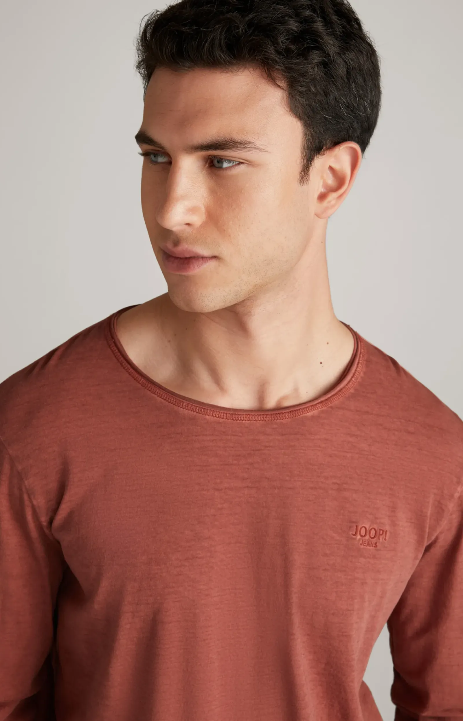 JOOP! T-Shirts&Sweats>Longsleeve Carlos in rot meliert