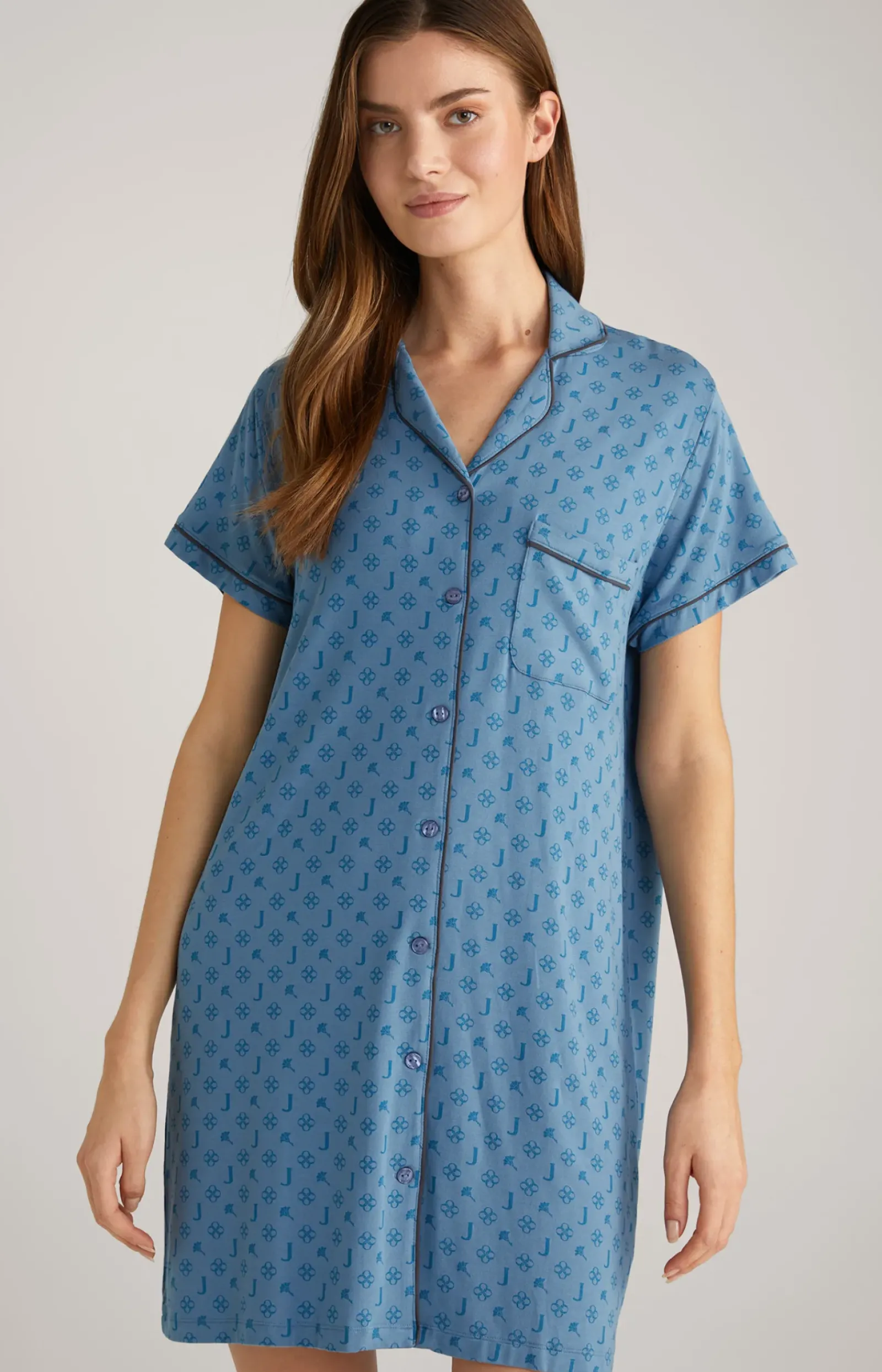 JOOP! Loungewear & Nachtwäsche|Bekleidung>Loungewear Longshirt in Ocean Blue