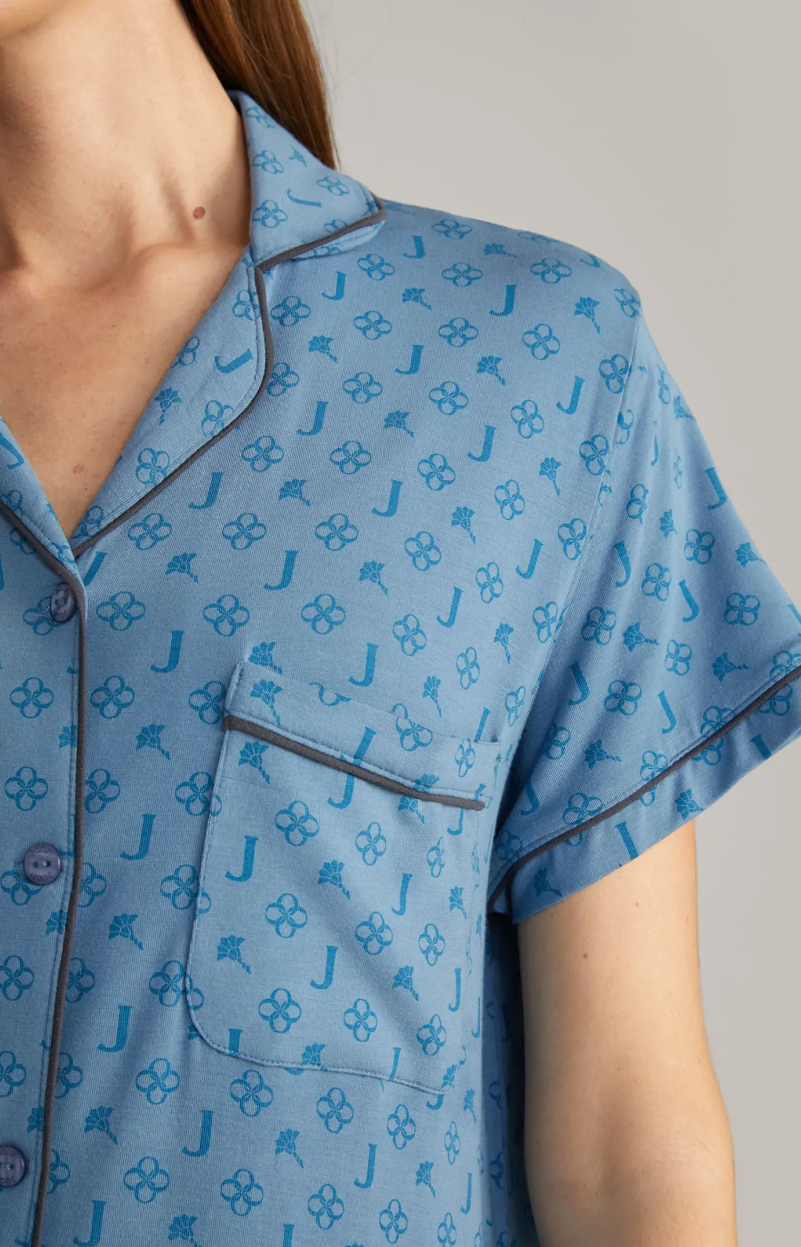 JOOP! Loungewear & Nachtwäsche|Bekleidung>Loungewear Longshirt in Ocean Blue