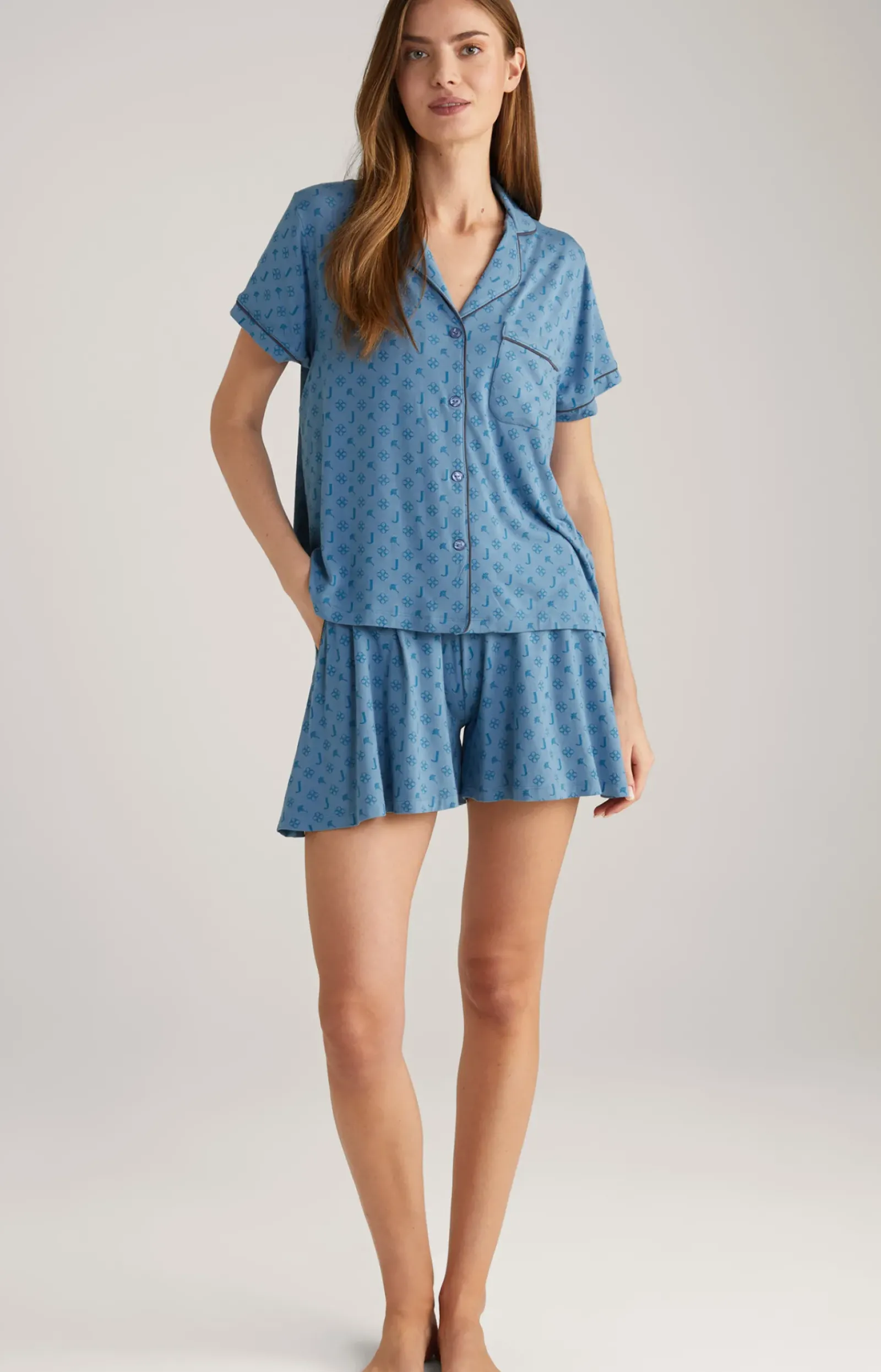JOOP! Loungewear & Nachtwäsche|Bekleidung>Loungewear Shorts in Ocean Blue
