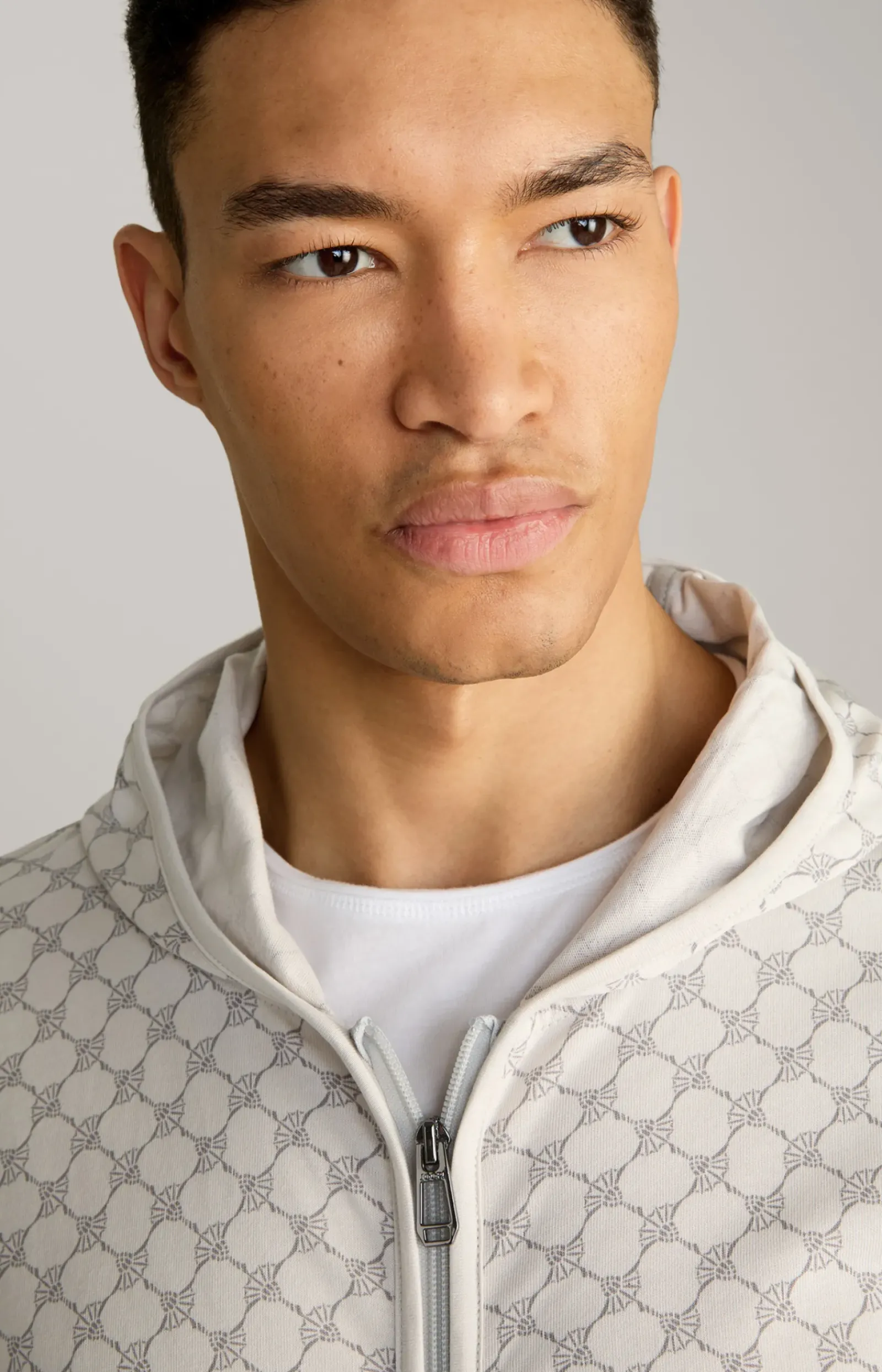 JOOP! Unterwäsche&Loungewear|T-Shirts&Sweats>Loungewear Sweatjacke in /Grau gemustert