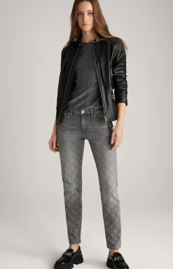 JOOP! Shirts & Sweats|Blusen>Lurex-Blusenshirt in Grau-Glitzer