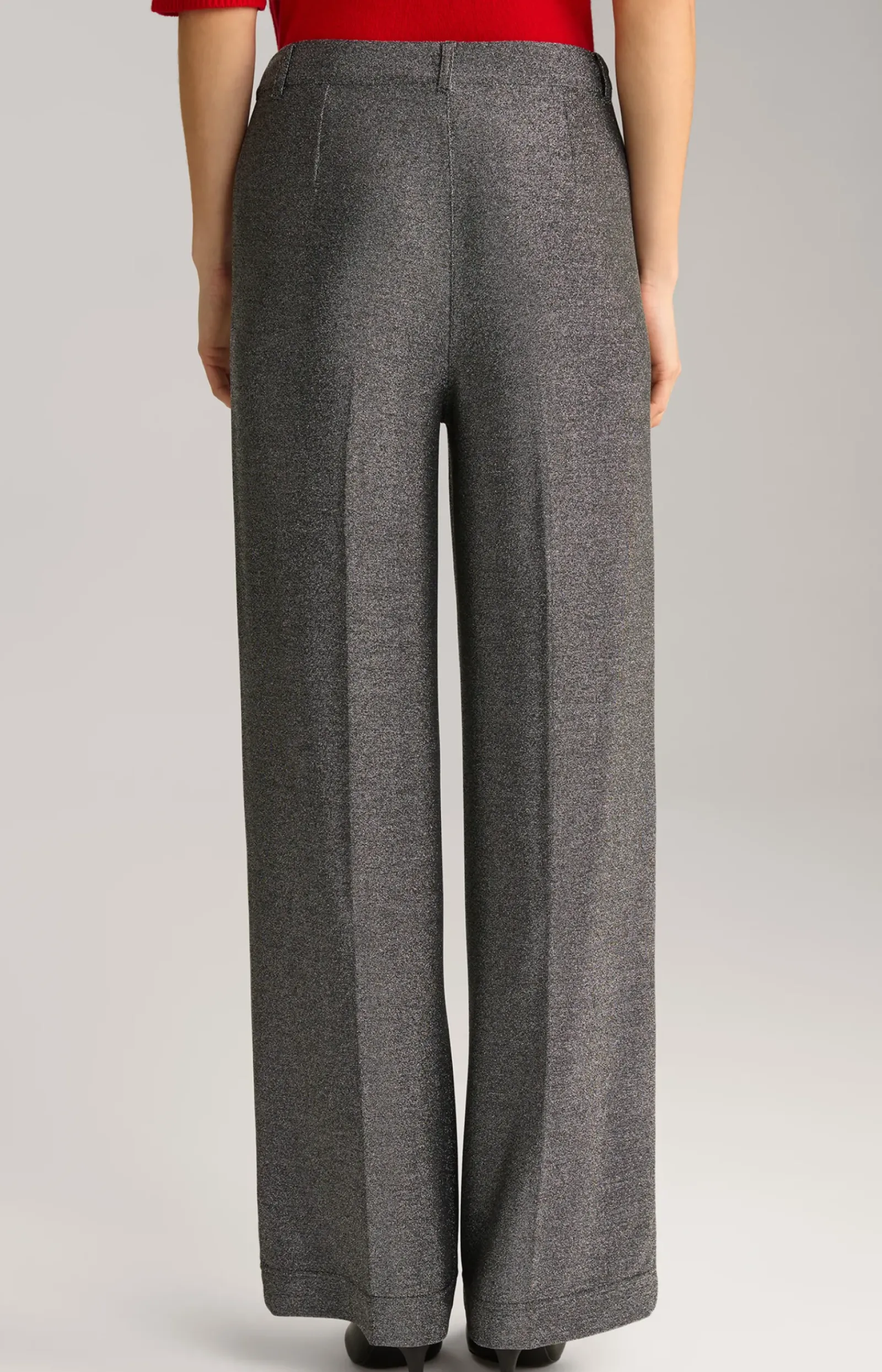 JOOP! Hosen|Shirts & Sweats>Lurex-Hose in Grau-Glitzer