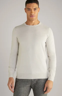 JOOP! Strick>Merinowoll-Pullover Denny in Beige