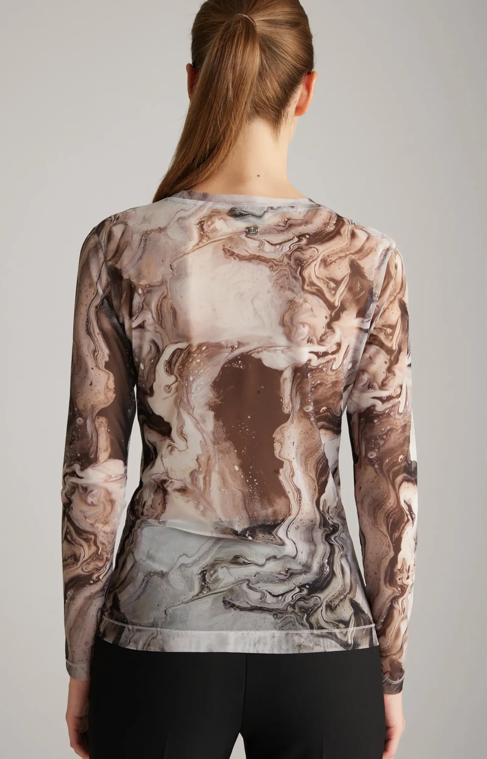 JOOP! Shirts & Sweats|Blusen>Mesh-Langarm-Shirt in
