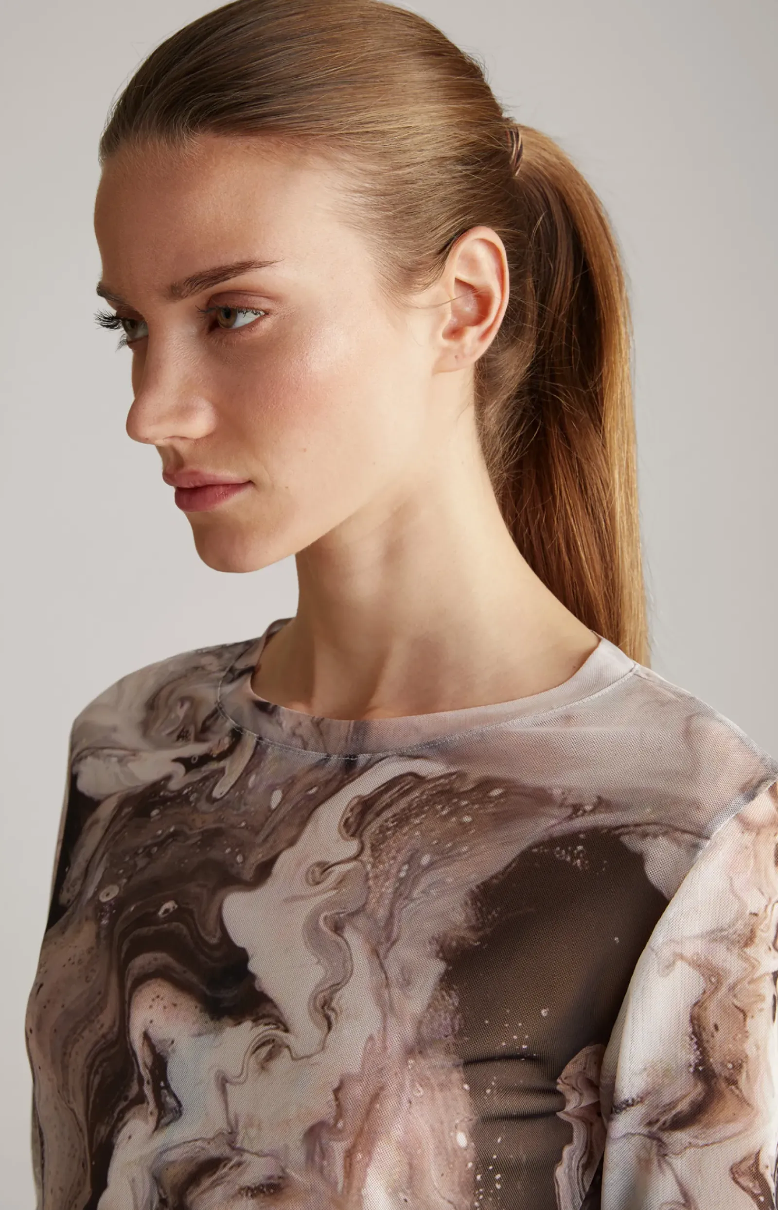 JOOP! Shirts & Sweats|Blusen>Mesh-Langarm-Shirt in