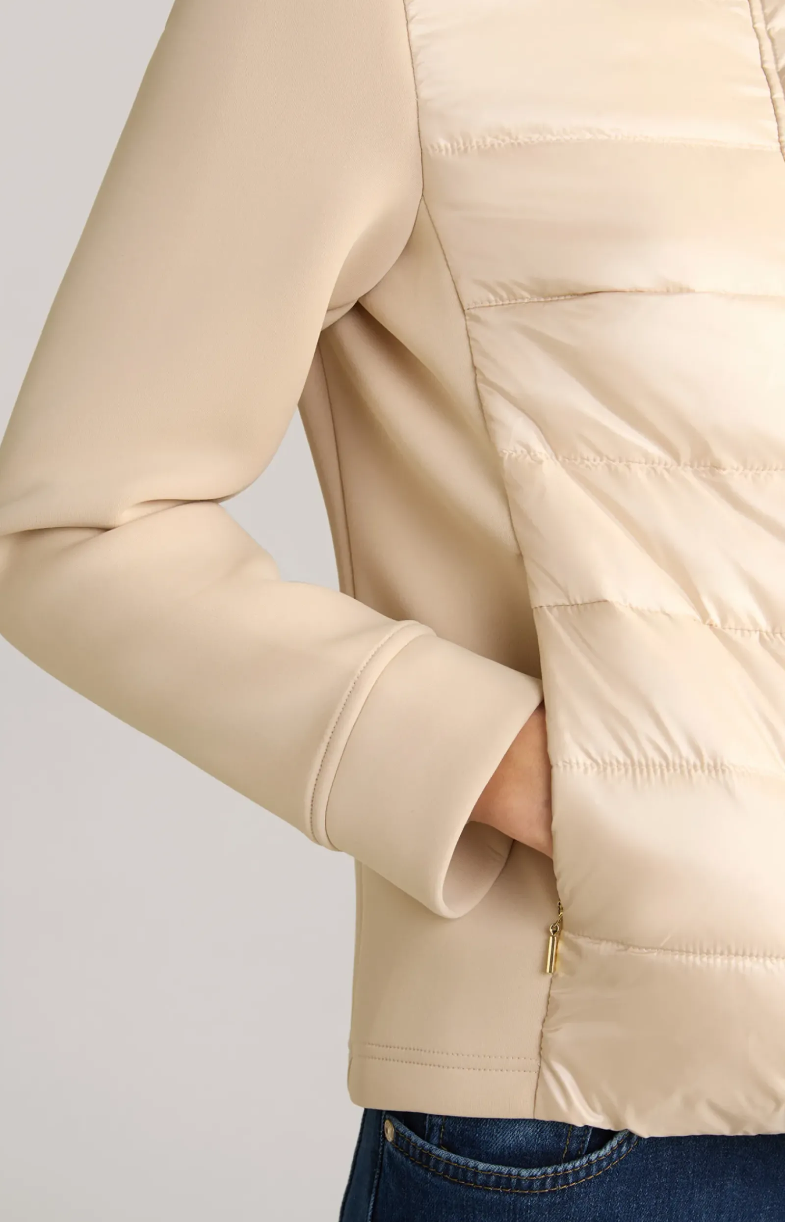 JOOP! Jacken & Mäntel|Bekleidung>Neopren-Jacke mit Stepp in Champagner