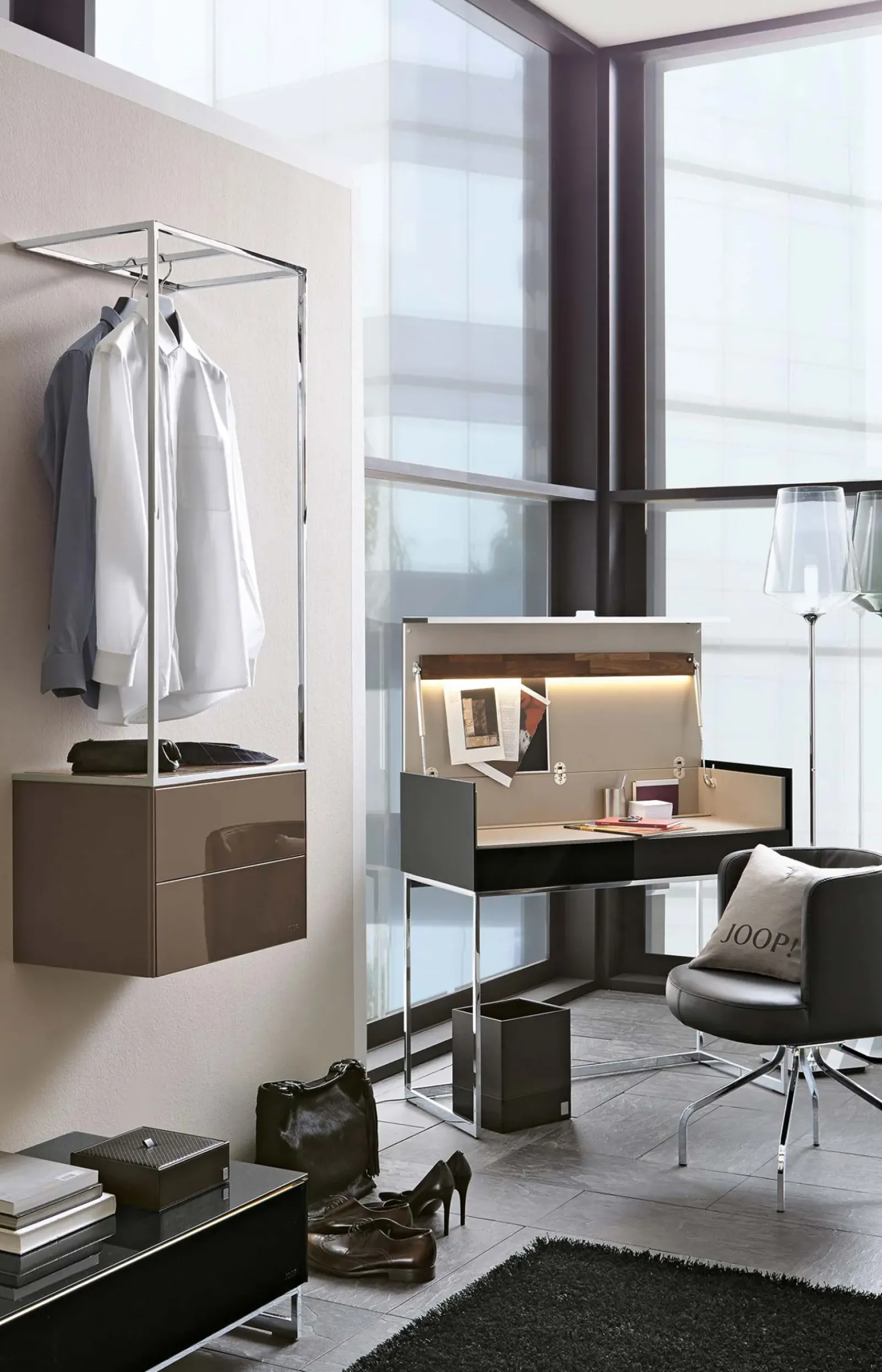 JOOP! Bad-Accessoires|Wohn-Accessoires>Papierkorb Bathline, Schwarz