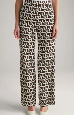 JOOP! Hosen|Bekleidung>Satin-Hose in gemustert