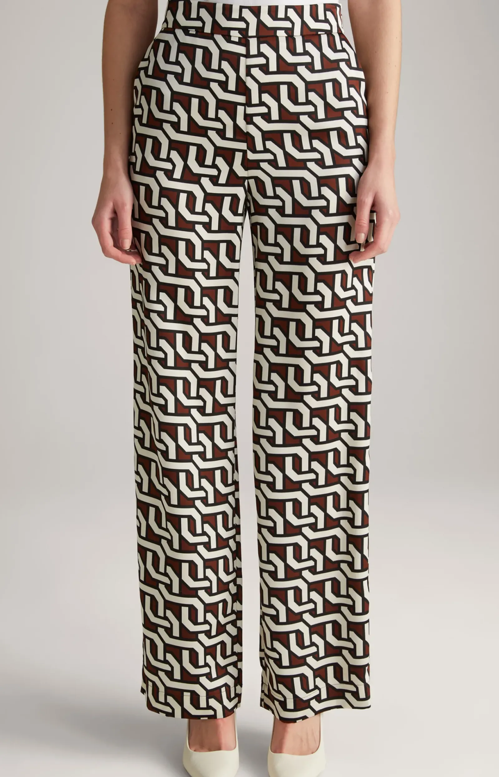 JOOP! Hosen|Bekleidung>Satin-Hose in gemustert
