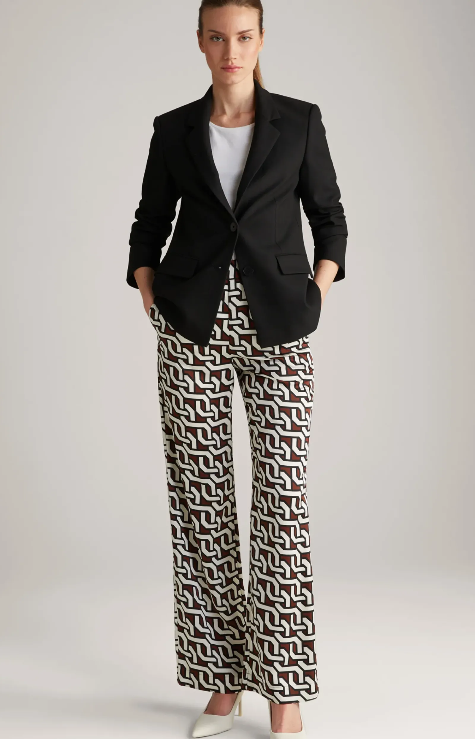 JOOP! Hosen|Bekleidung>Satin-Hose in gemustert