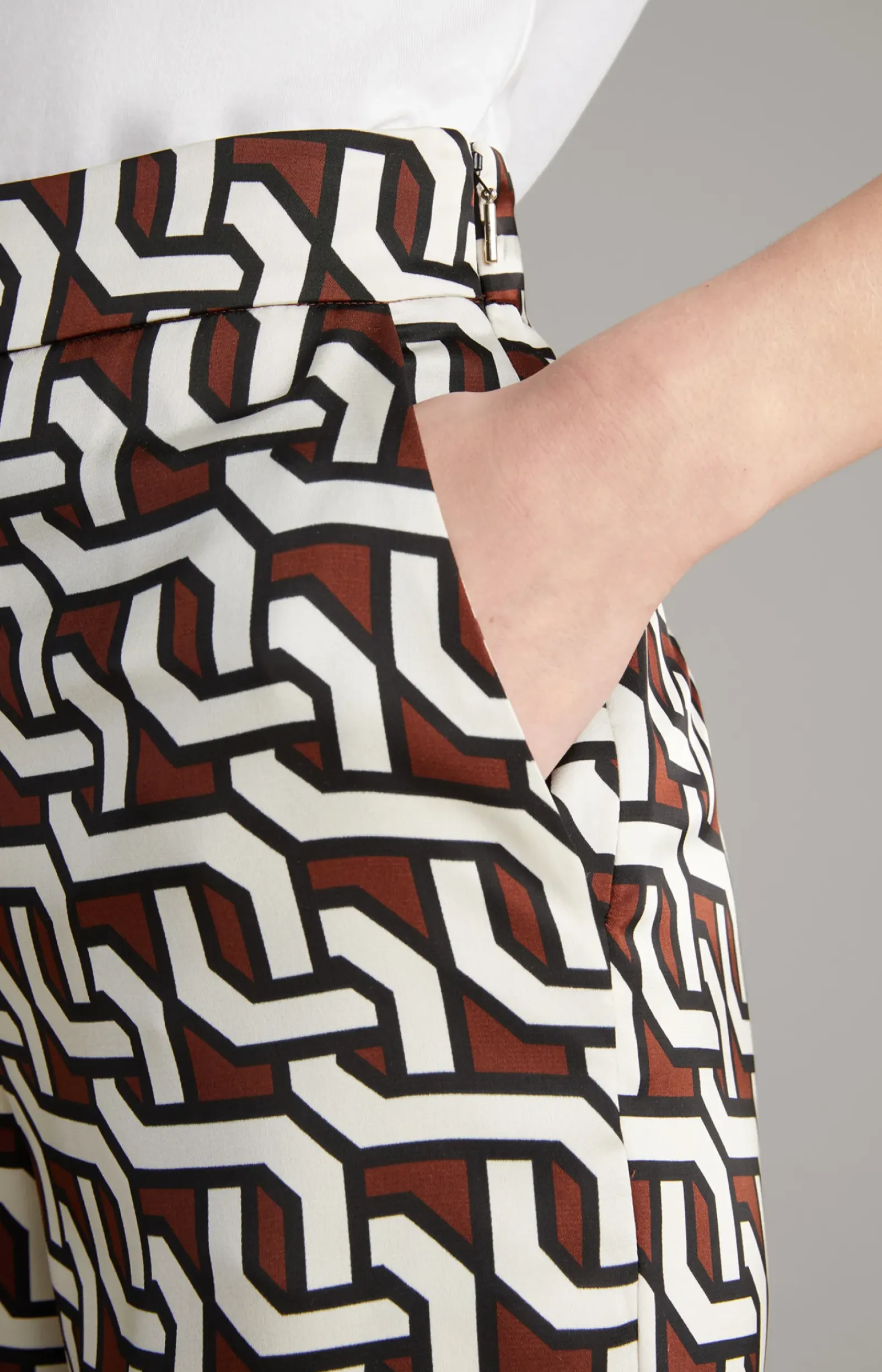 JOOP! Hosen|Bekleidung>Satin-Hose in gemustert