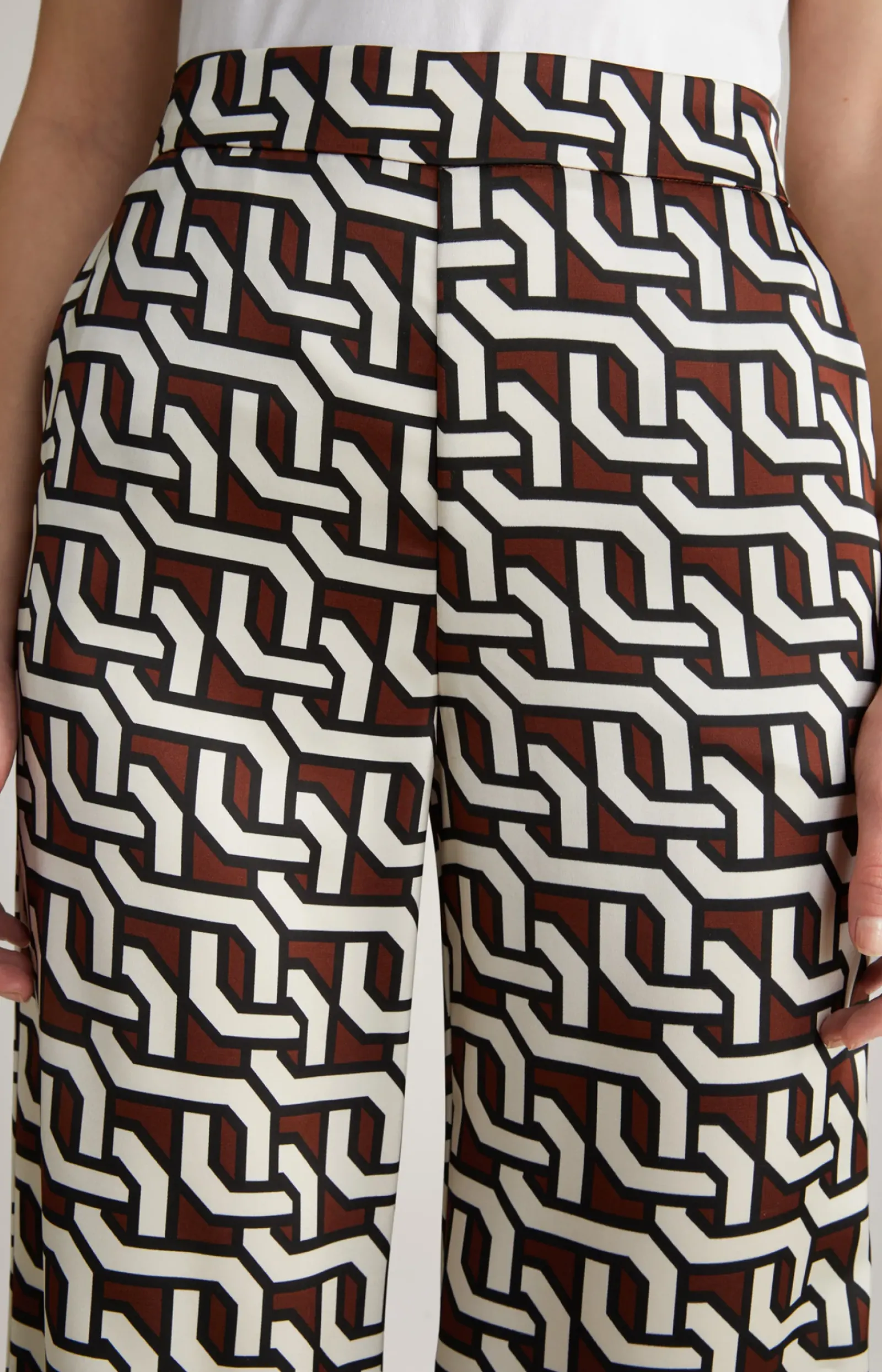 JOOP! Hosen|Bekleidung>Satin-Hose in gemustert