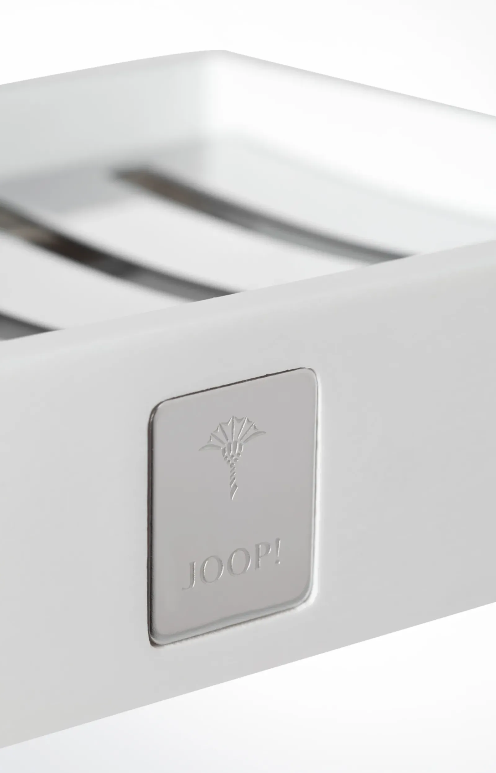 JOOP! Bad-Accessoires>Seifenschale Bathline, Weiß/Silber
