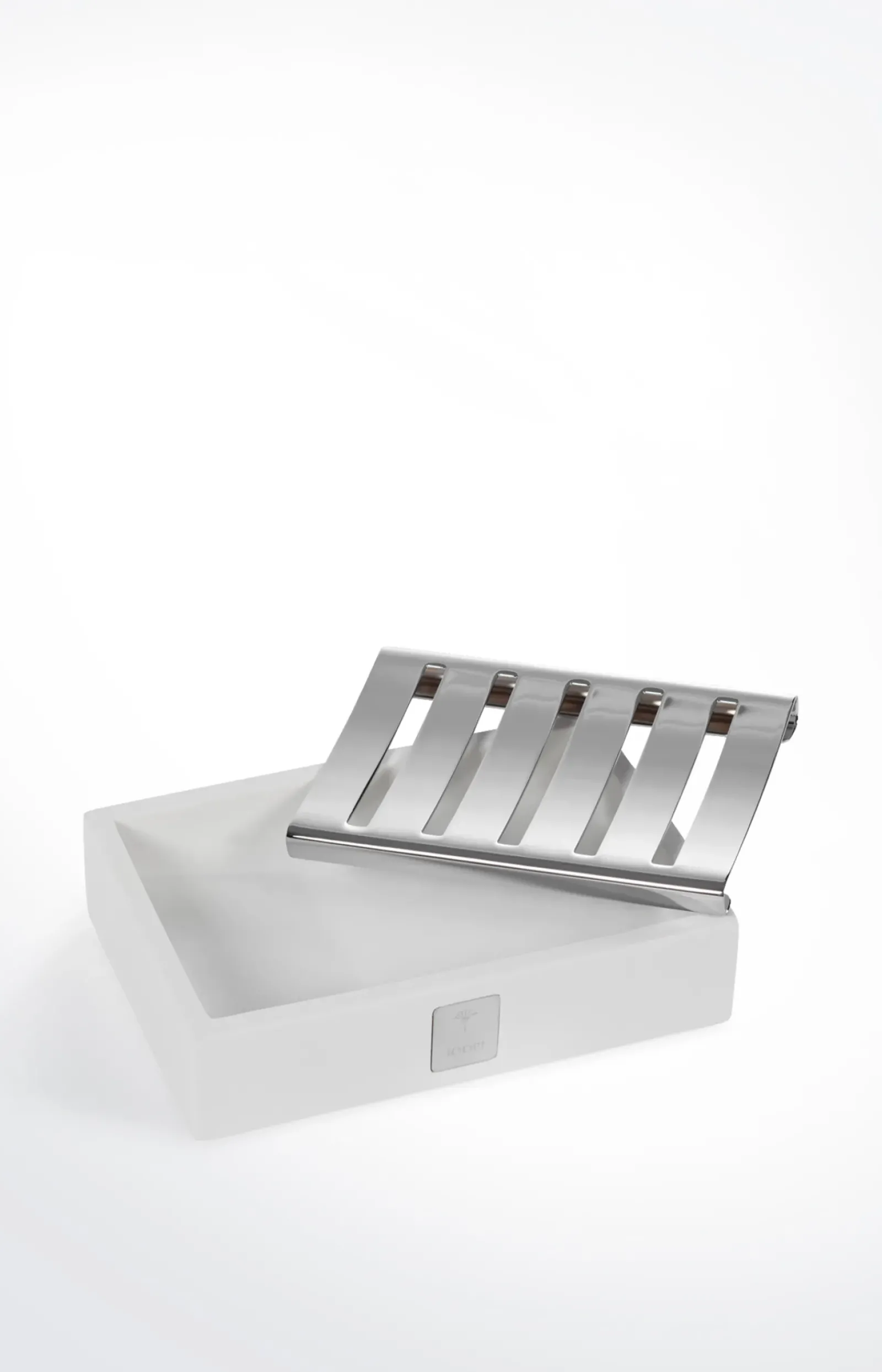 JOOP! Bad-Accessoires>Seifenschale Bathline, Weiß/Silber