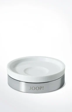 JOOP! Bad-Accessoires>Seifenschale Chromeline, Silber/Weiß