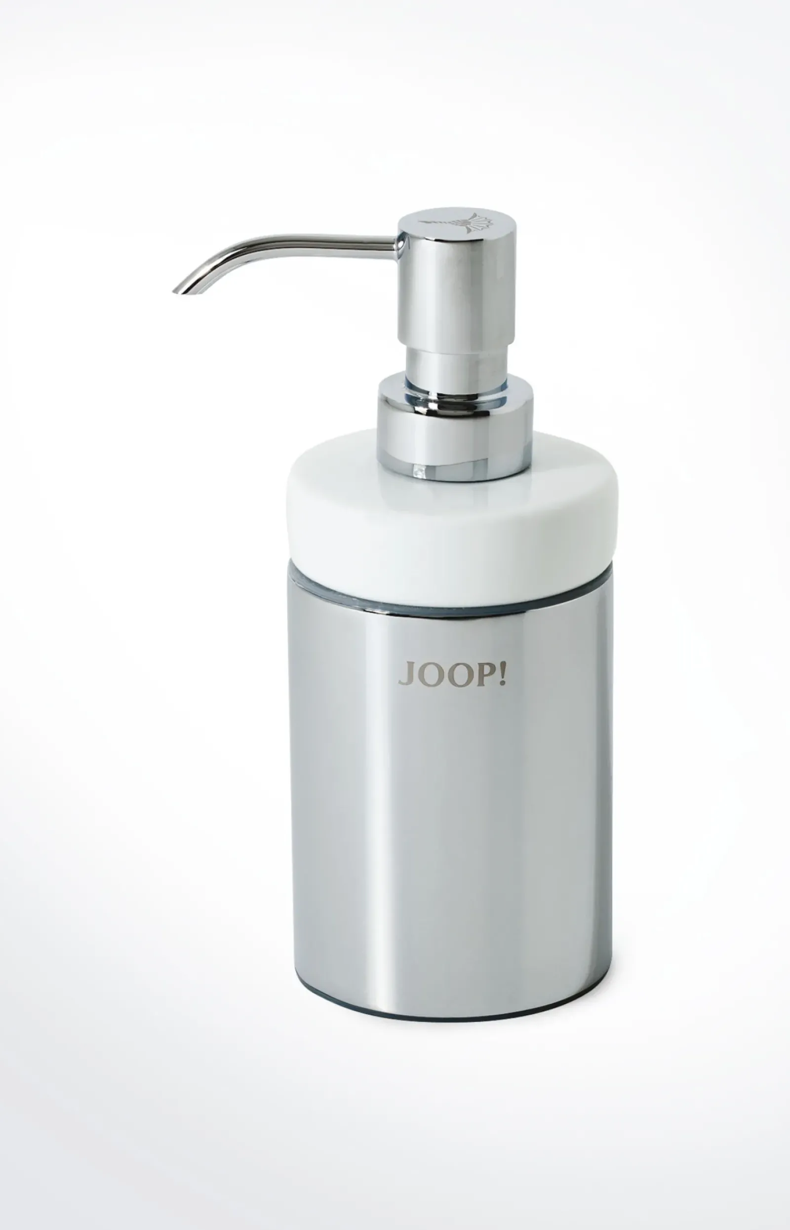 JOOP! Bad-Accessoires>Seifenspender Chromeline, Silber/Weiß