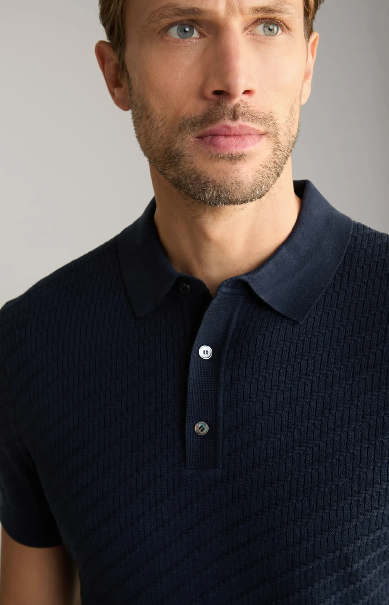 JOOP! Poloshirts|Bekleidung>Strick-Poloshirt Maurice in Navy